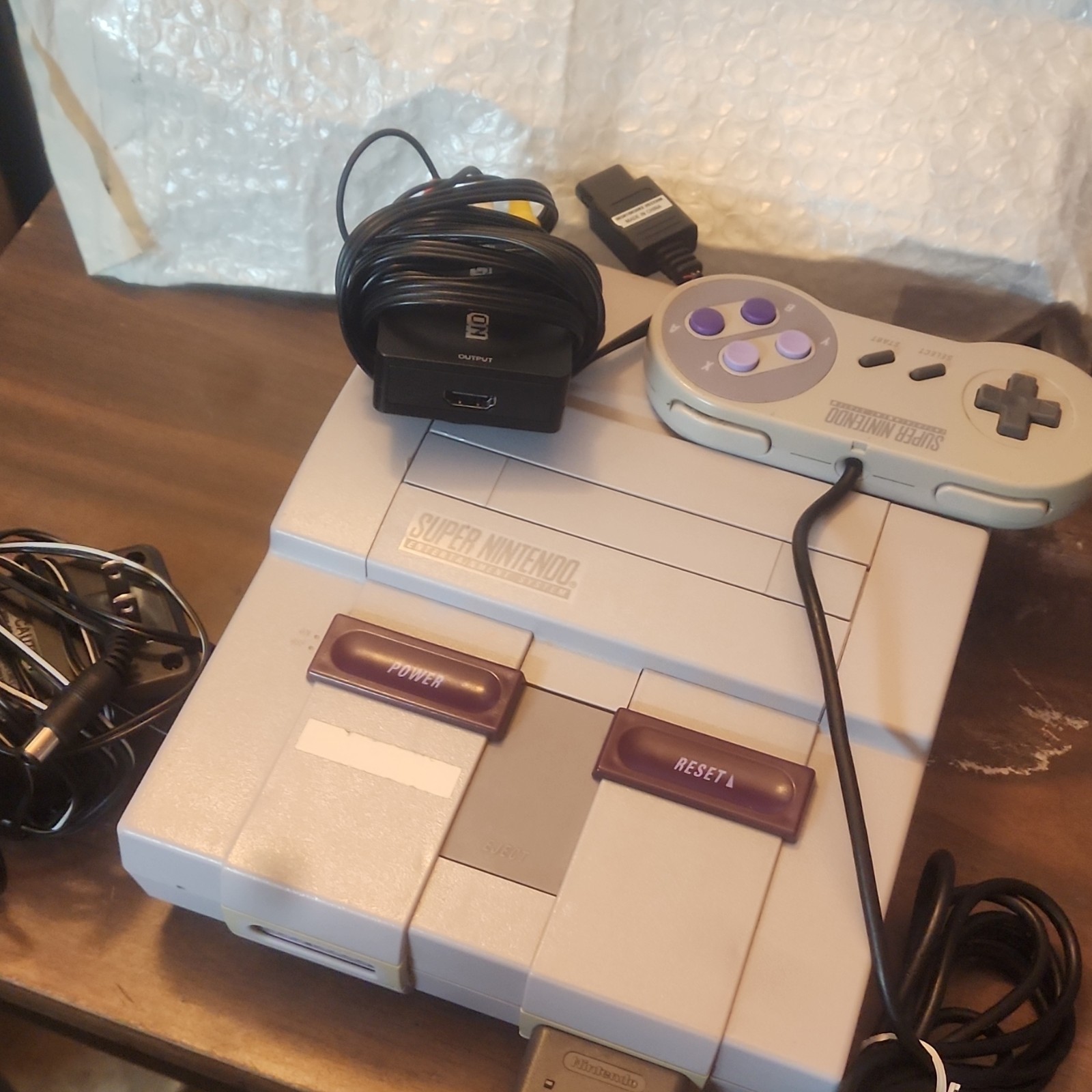 Nintendo Super NES SNS-001 Control Deck Console w/ Controller, Cables, HDMI