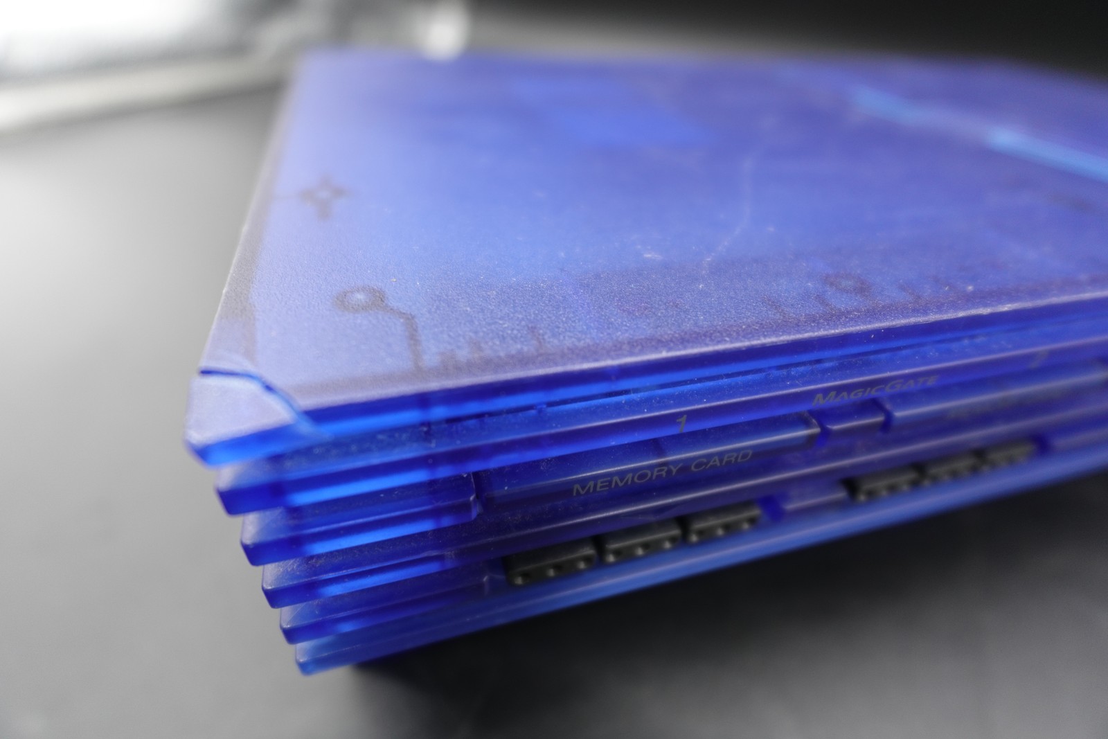 Some parts missing PS2 Ocean Blue SCPH-37000 Console only Playstation 2 USED