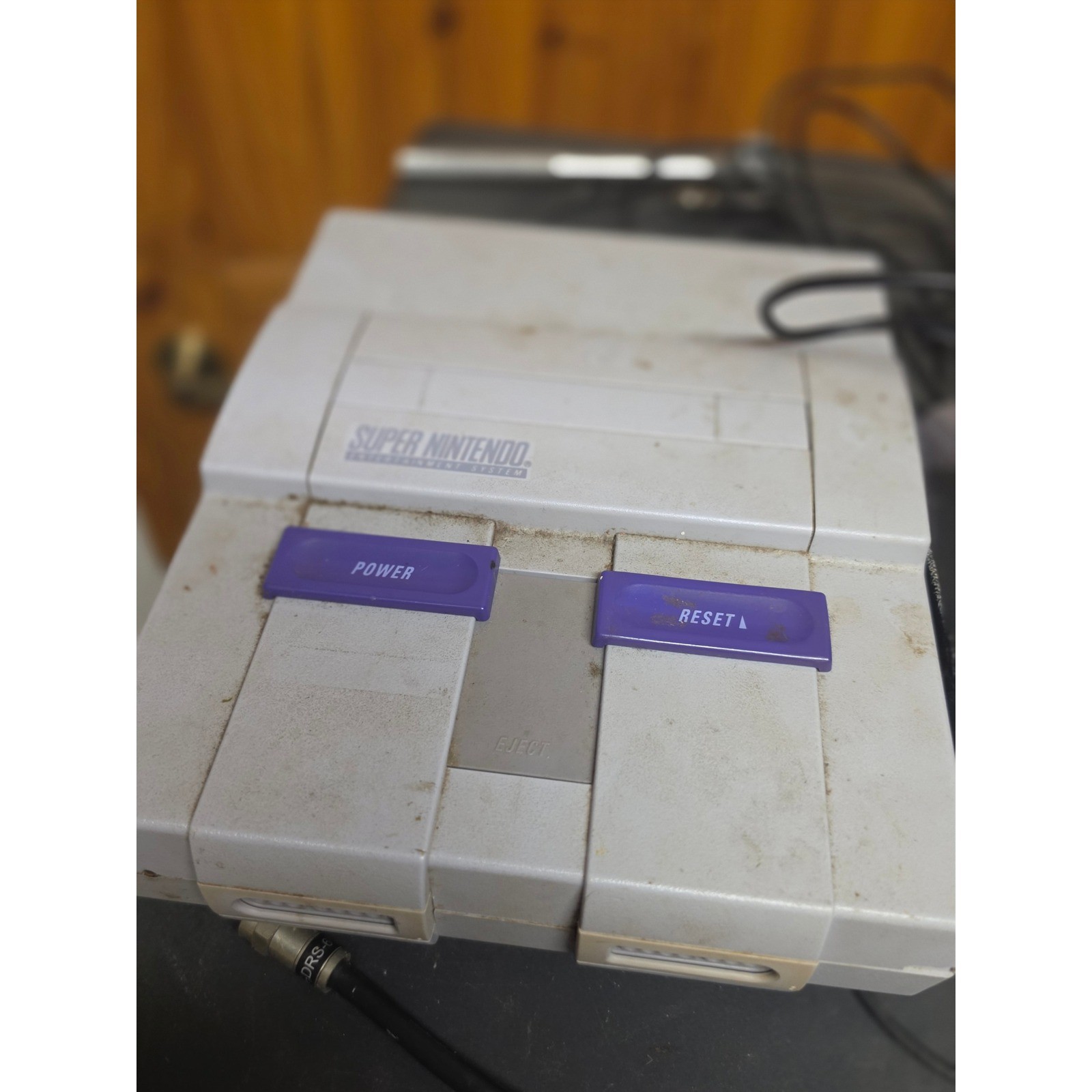 Nintendo Super NES SNES Console Bundle SNS-001 and SNS-101 Jr with Controller
