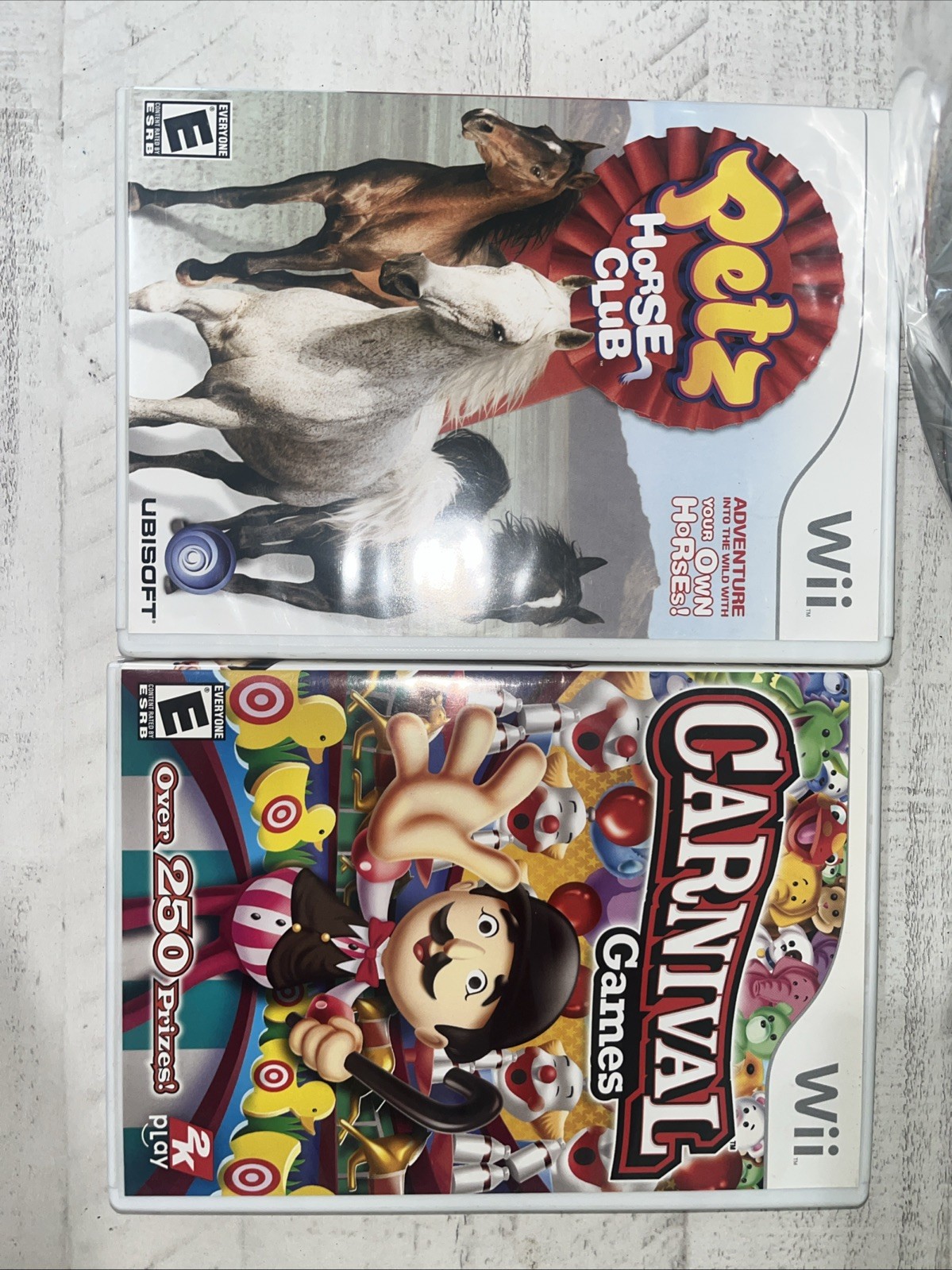 Nintendo Wii Console Bundle RVL-001 Black. Two Remotes, 3 Games With All Cords.