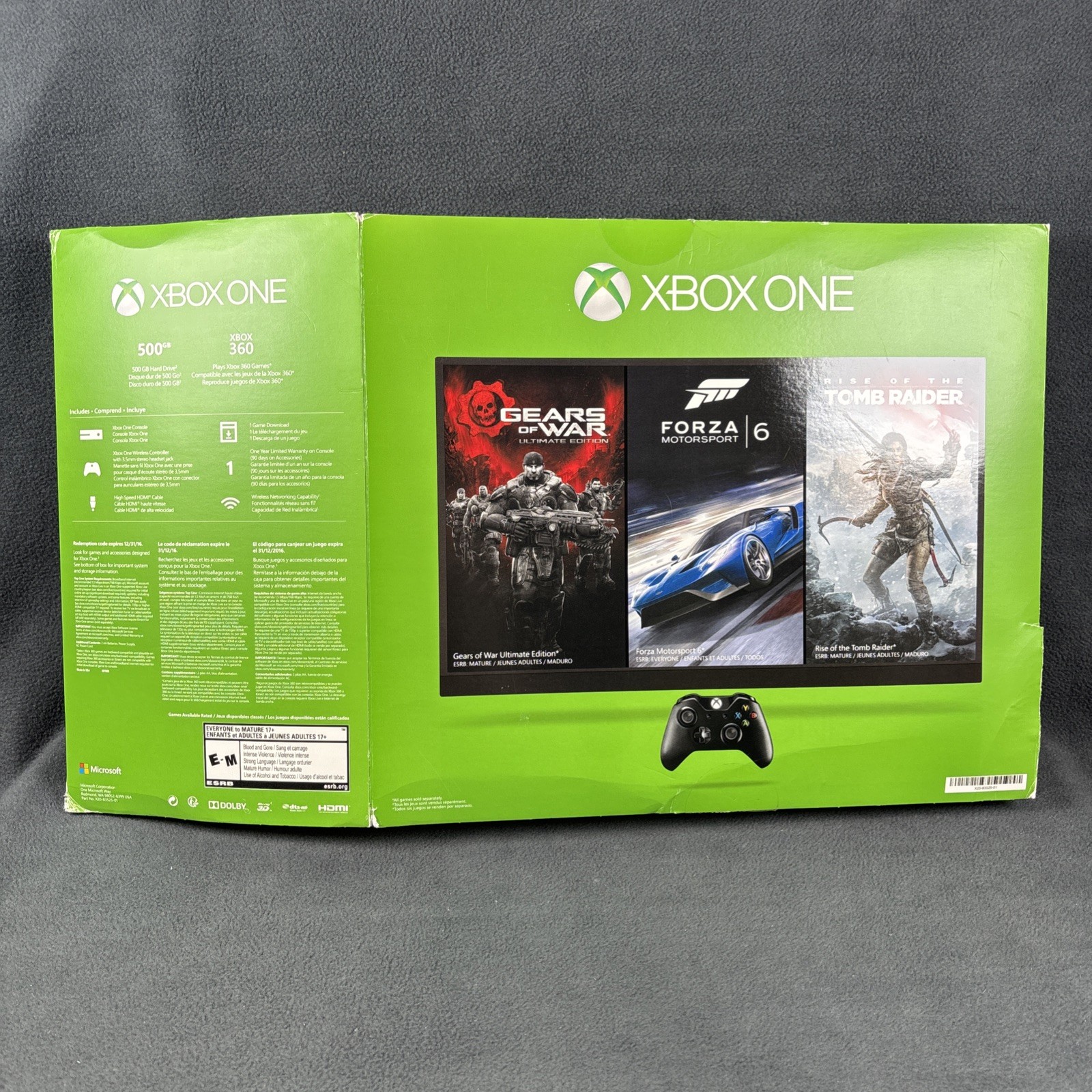 Xbox One 500GB Console – Complete In Box w/ Inserts – Tested
