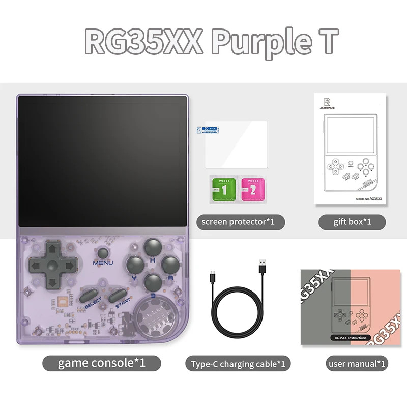 RG35XX Handheld Video Game Console Linux System 3.5-Inch OCA Screen 2600Mah Port