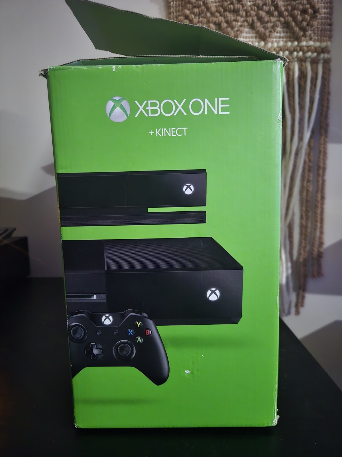 X Box One With Controller Adapter HDMI Power Cord Included 500 GB Kinect Sensor
