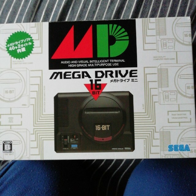 SEGA Mega Drive Mini Set 16 bit Game System Console Vintage HAA-2520 Controller