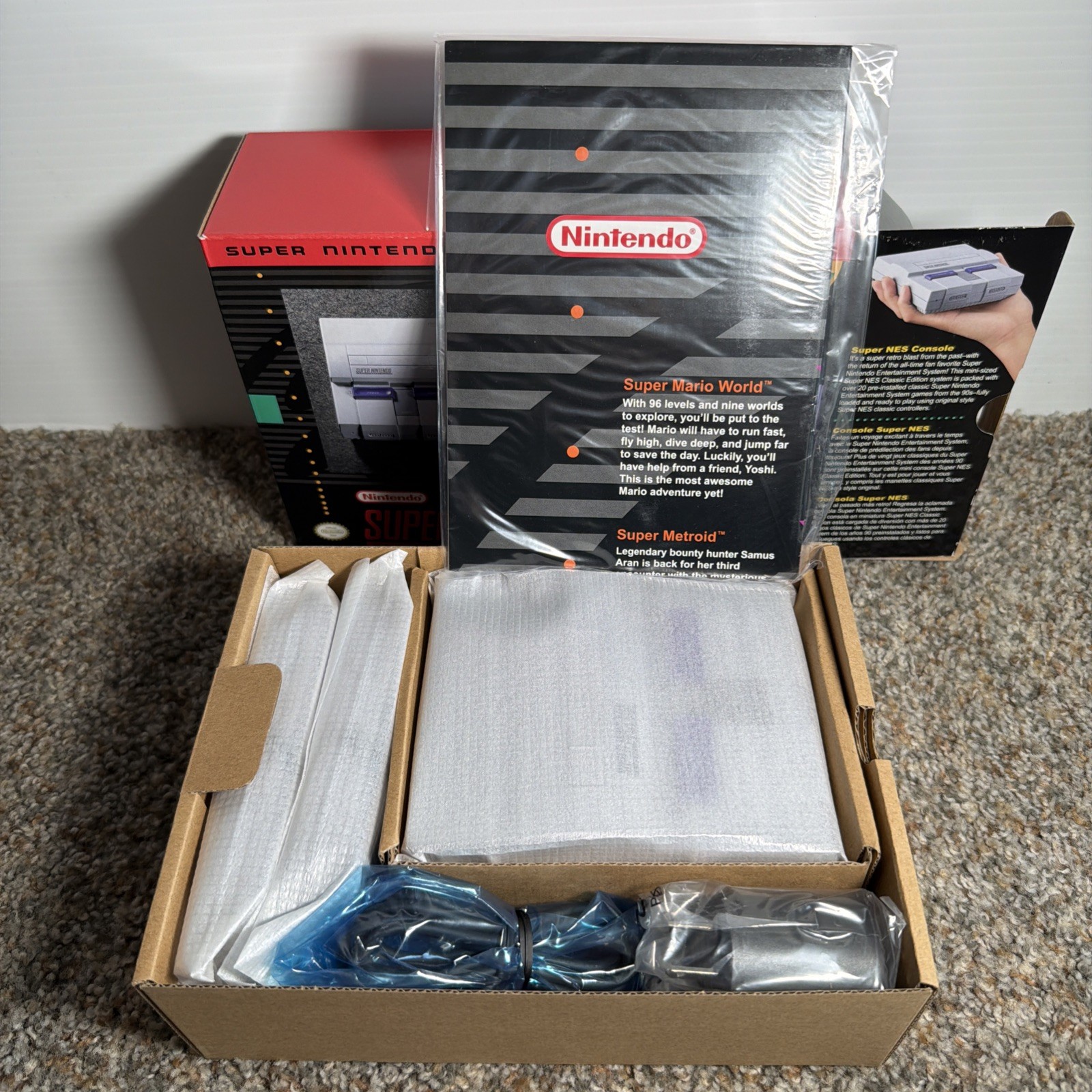 Authentic USA SNES Super Nintendo Classic Mini System NEW! 21 Games! SUPER MARIO