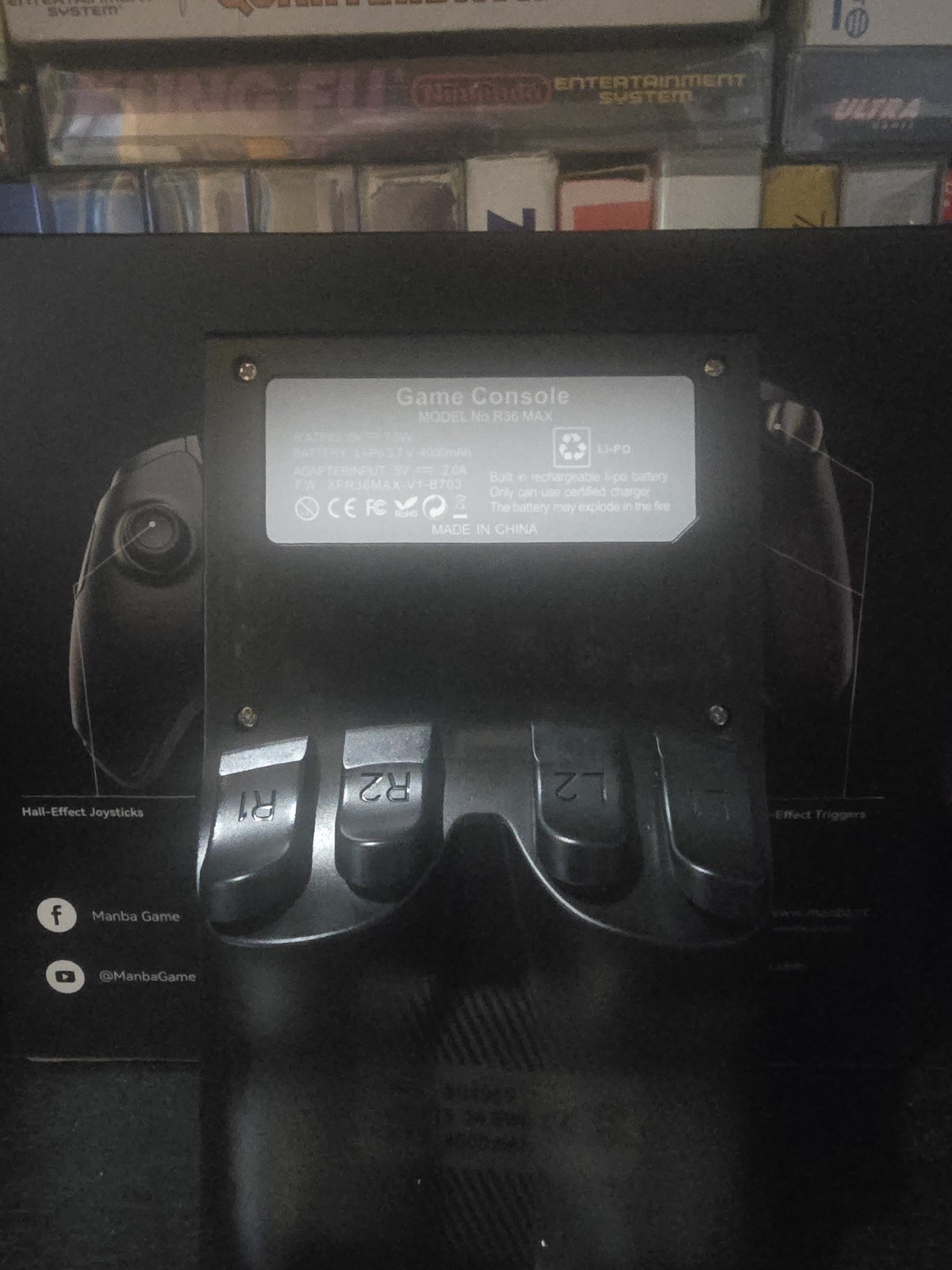 r36 max retro handheld game console 64gig SD Card