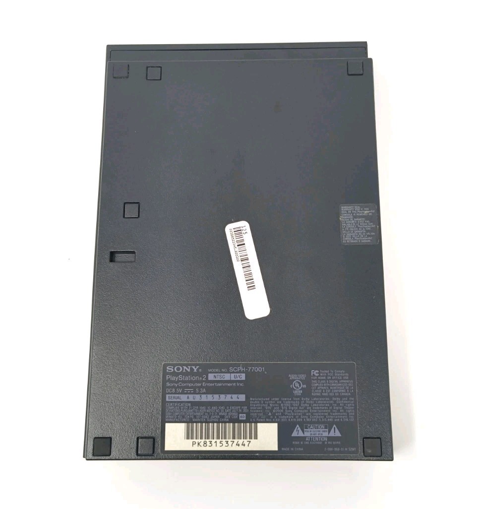 Sony PlayStation 2 Slim Line Version 1 Console – Charcoal Black (SCPH-70012)