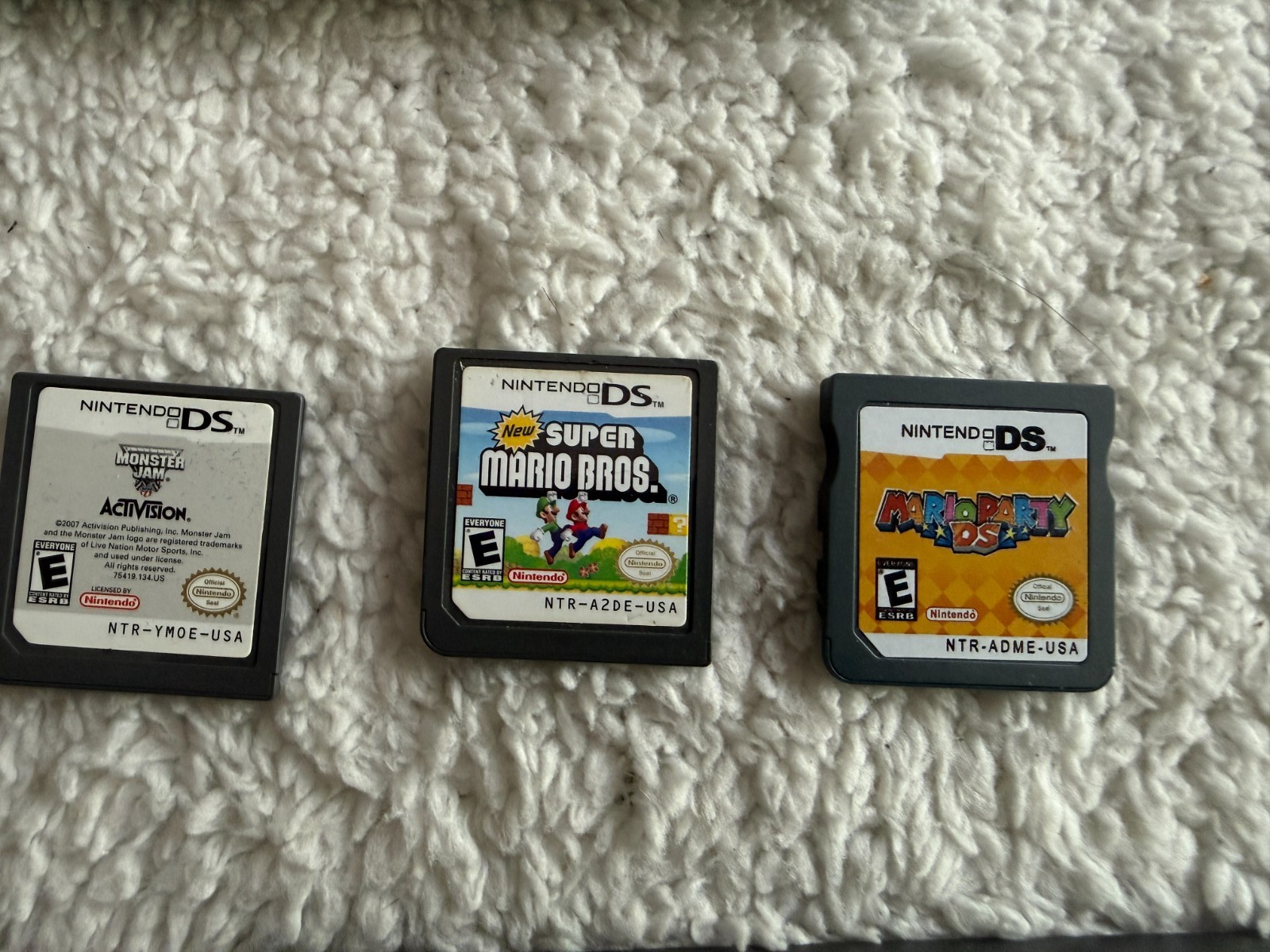 Nintendo DS Original Handheld Console Blue NTR-001 Bundle 6 Games Charger Works!