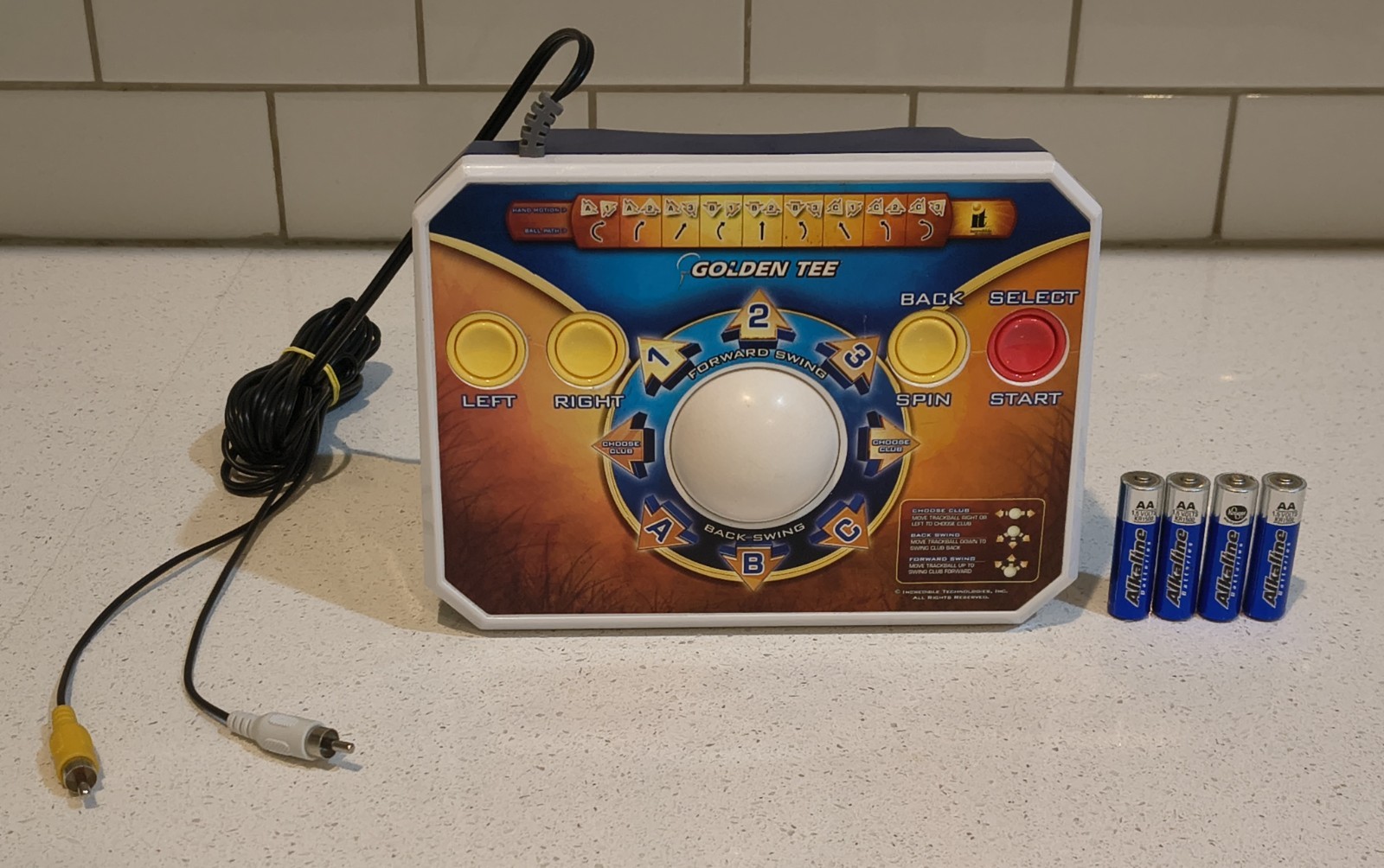 Jakks Pacific Golden Tee Golf Plug & Play Home Video Game w/ Batteries – TESTED