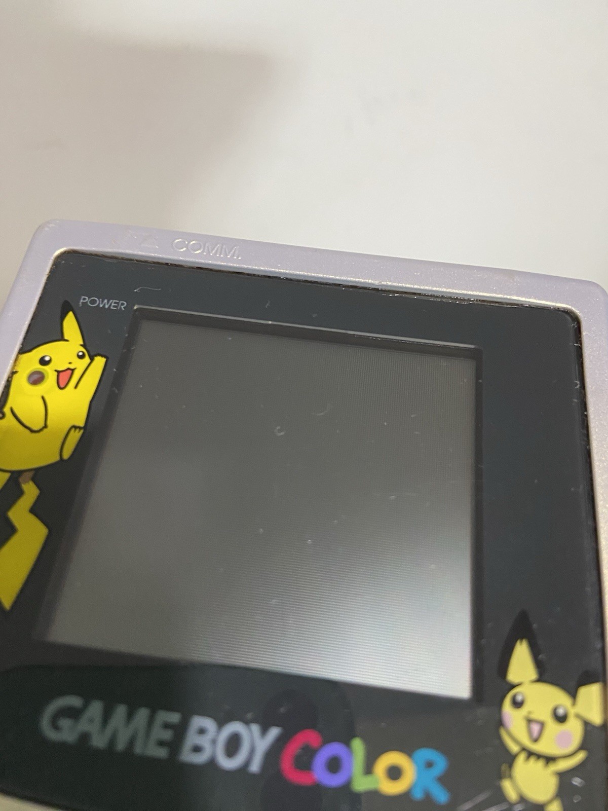 Pokemon Game Boy Color Gold & Silver Pikachu Pichu Console CGB-001 Tested