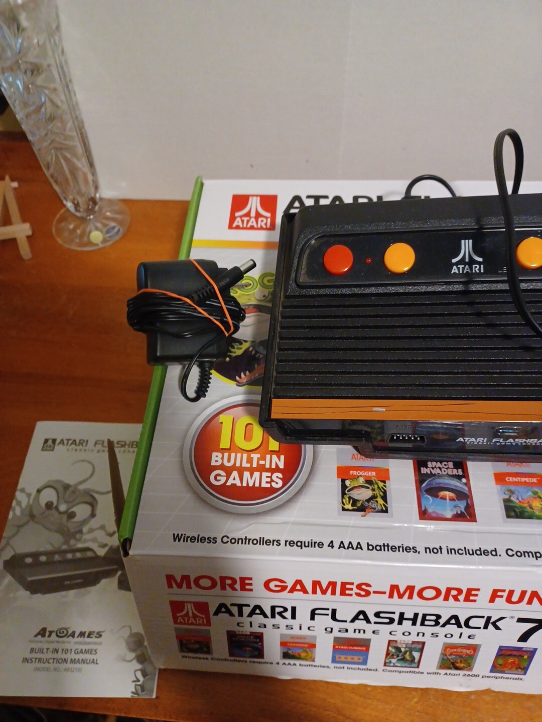 Atari Flashback 7 Classic Game Console 101 Built-in Games With Box Tested