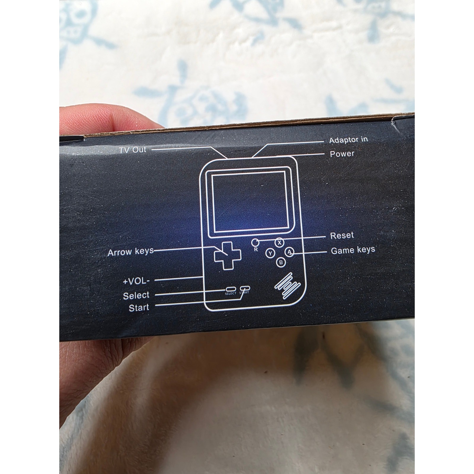 Plus Retro Handheld Game Console 3.0 Inch LCD Blue Digital Game System 400 in 1