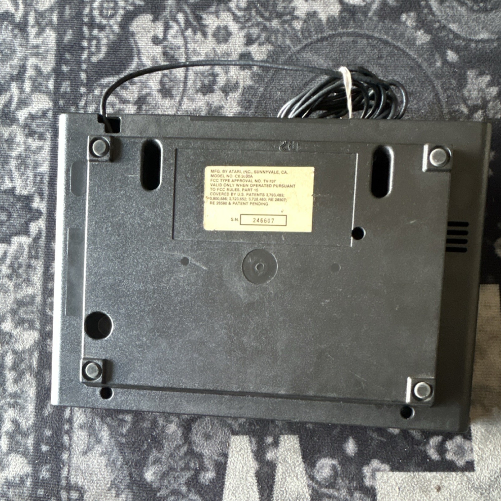 Atari CX-2600 Atari 2600 Console Black Brown Game Select Reset Switch RF