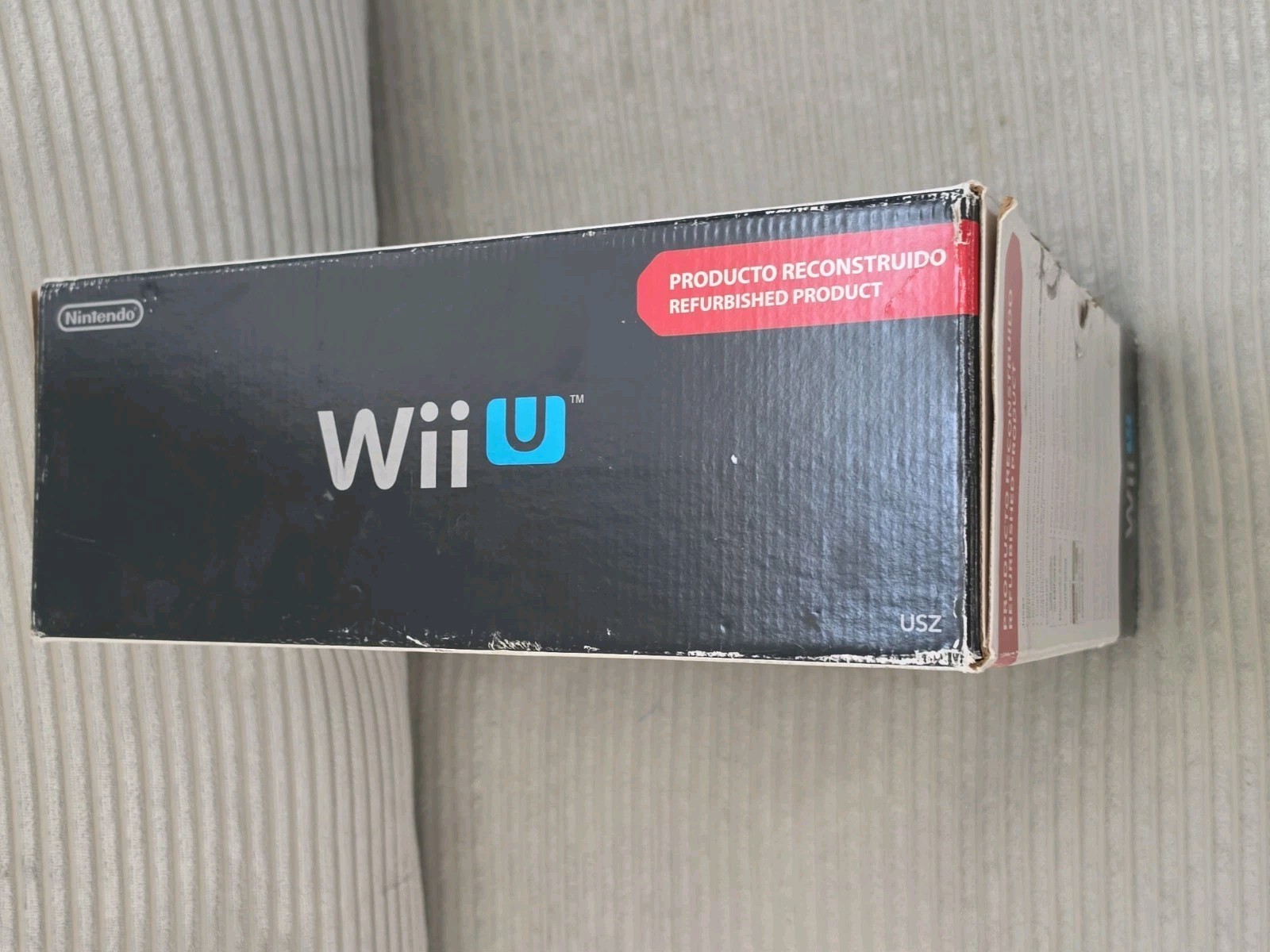 Rare HTF Nintendo Wii U Black 32GB Full Art Console Box Variant CIB Please Read