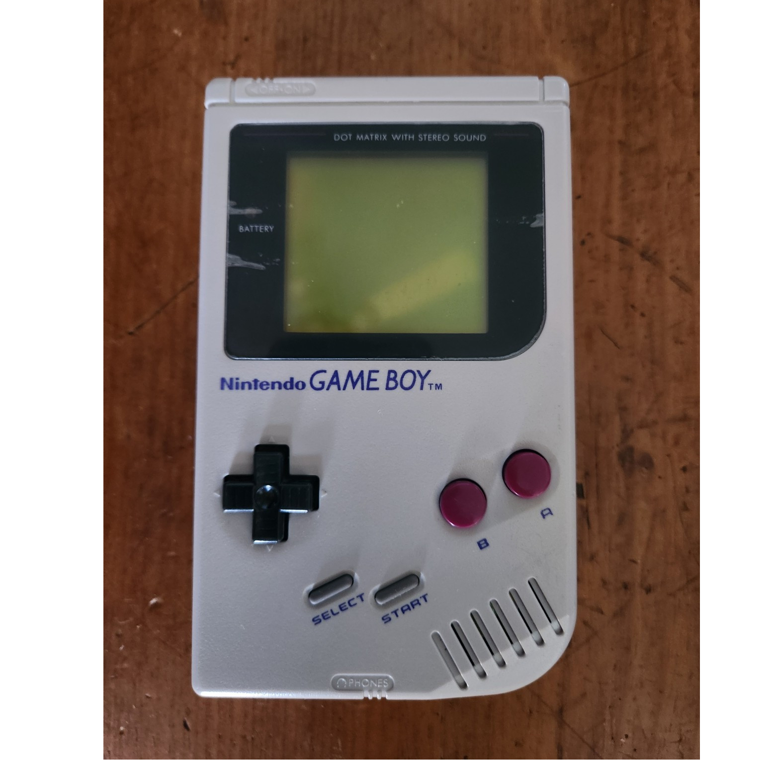 Nintendo Game Boy DMG-01 Gray Handheld Console Dot Matrix Display Stereo Sound