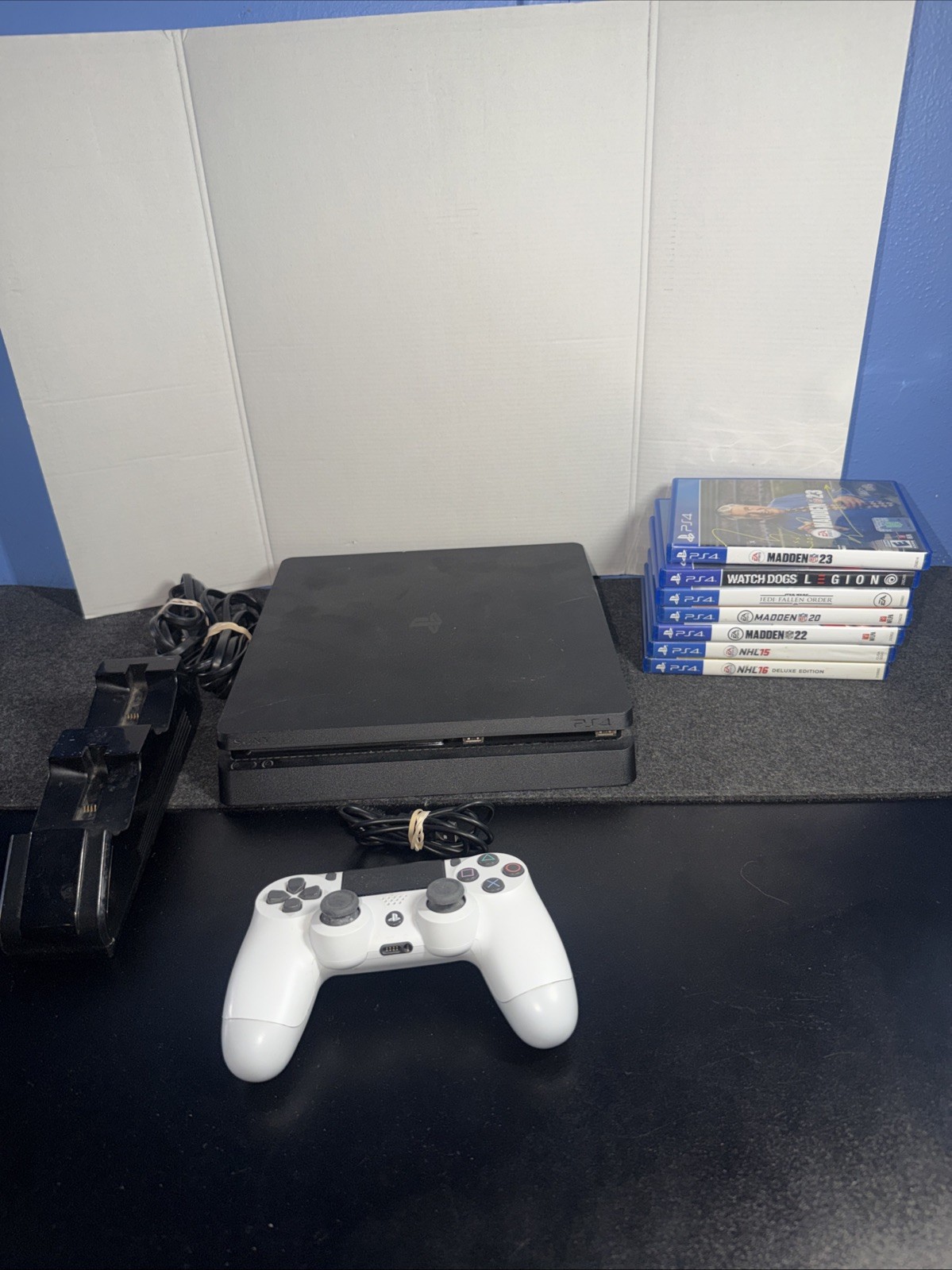 Sony PlayStation 4 PS4 Slim CUH-2015A Bundle W/ 7 Games 500 GB TESTED Ships Fast