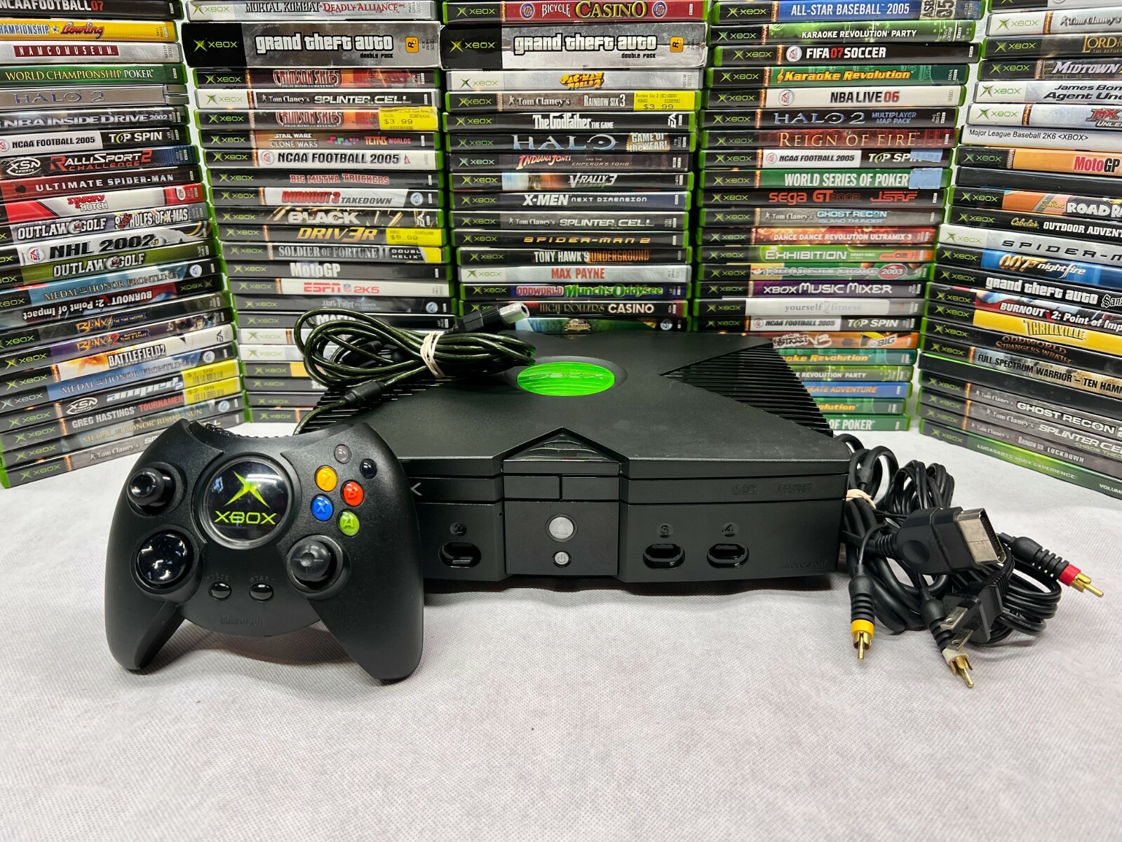 Xbox Original Console Bundle w/Controller & 3 Random Games ~ TESTED & CLEANED