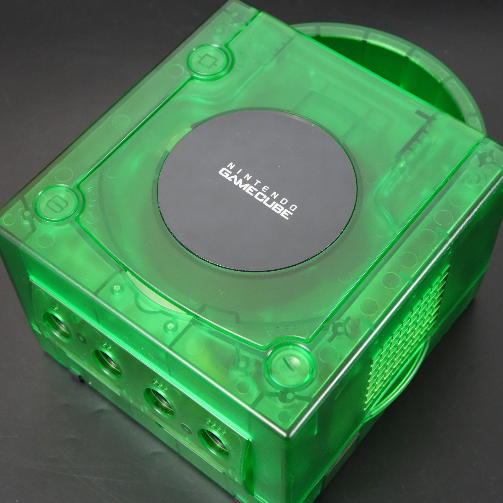 Nintendo GameCube Replacement Clear Green Shell Console NTSC U-C/J Region Switch