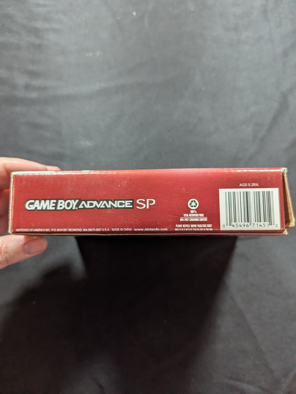 Nintendo Game Boy Advance SP Flame Red CIB Tested Working