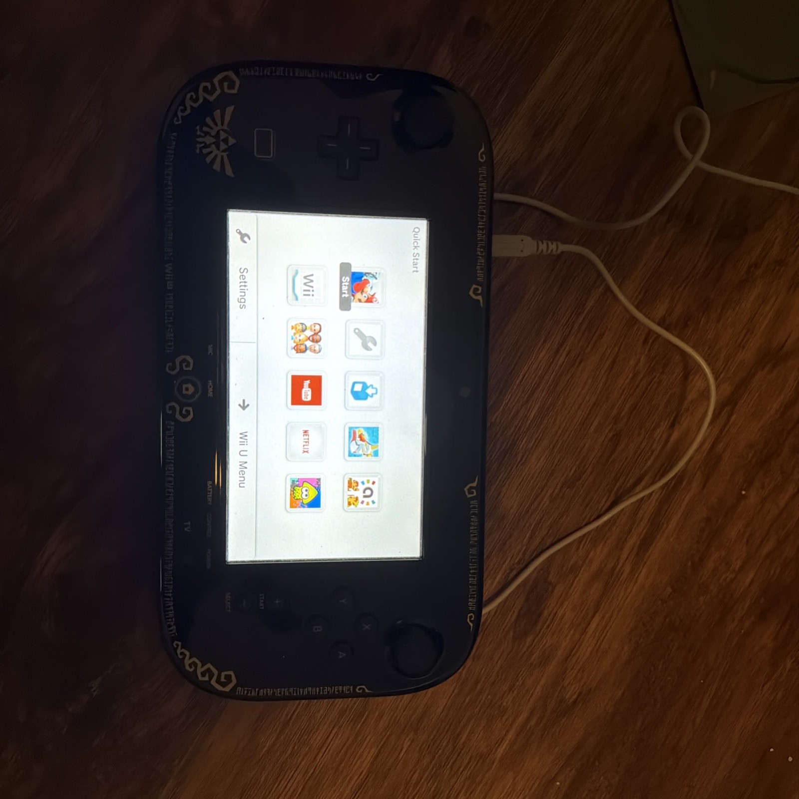 Nintendo Wii U Legend of Zelda Wind Waker Edition Console +11 Game Bundle-TESTED