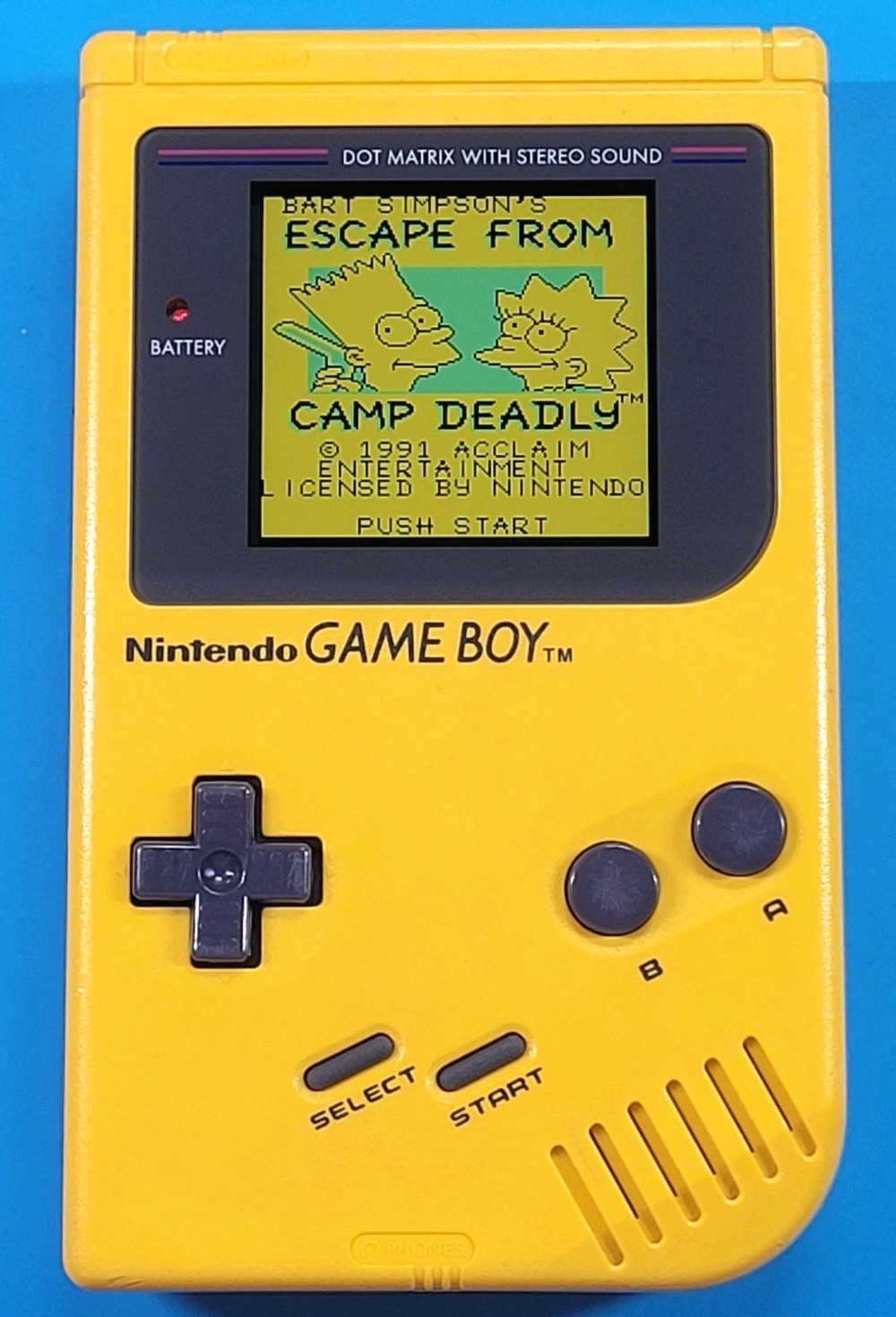 Nintendo Game Boy Yellow Play It Loud – IPS Screen – Glass Lens – New Headphone