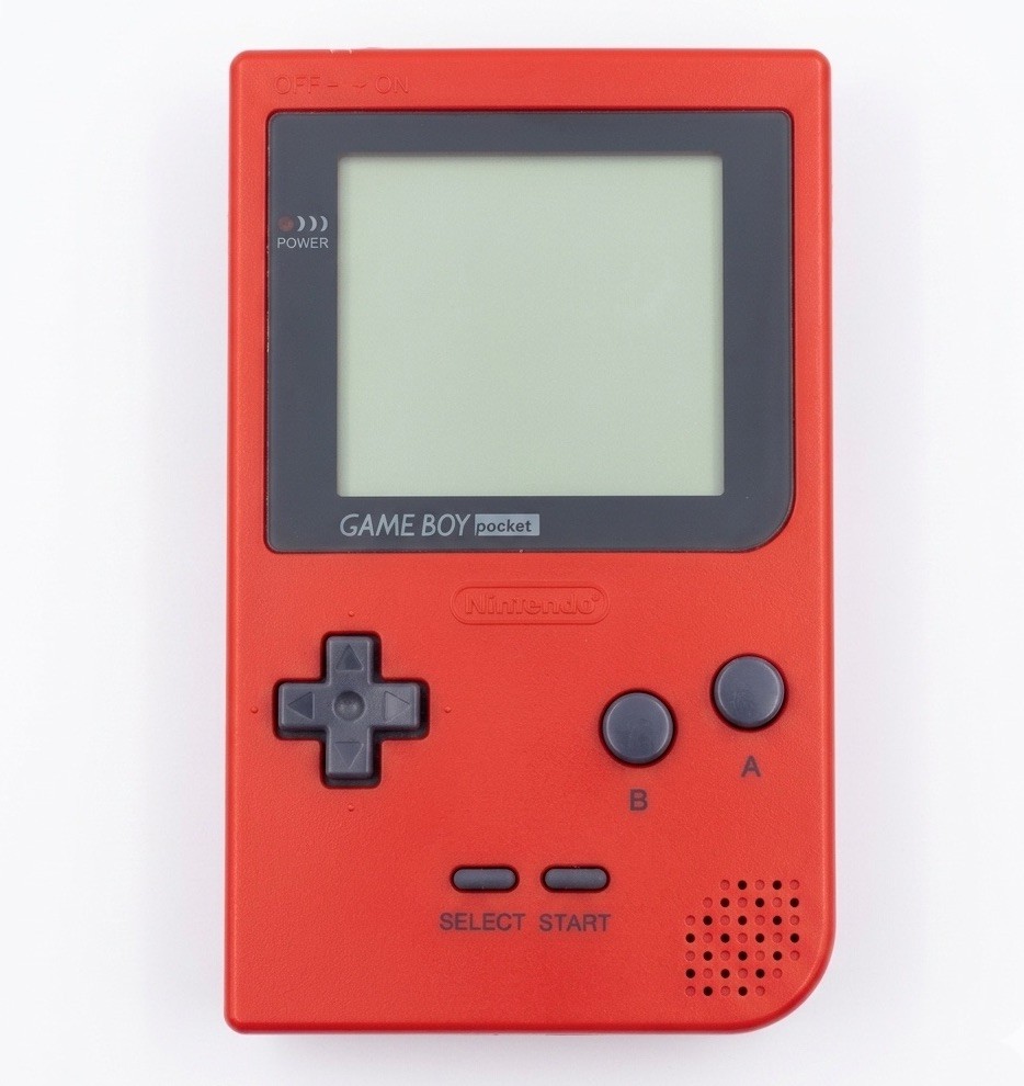 Nintendo GameBoy Pocket Red Handheld Console MGB-001 WORKING TESTED