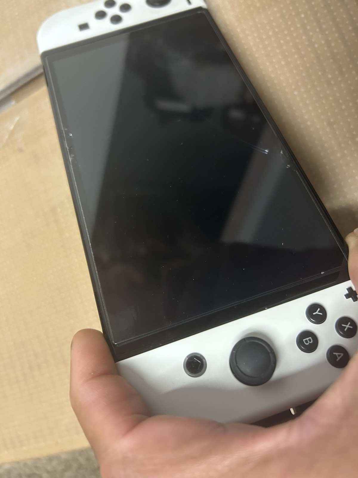 Nintendo Switch OLED Model – 64GB/White (HEGSKAAAA). Small Crack In Screen Read