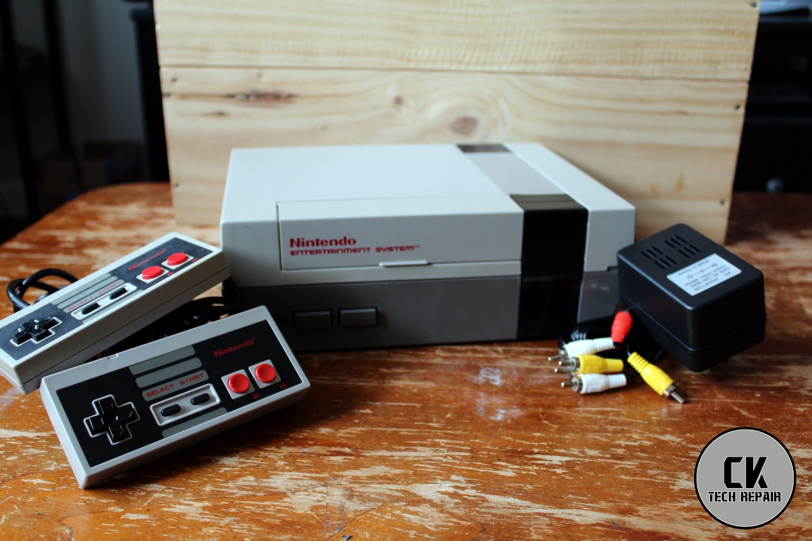 Nintendo NES Bundle with 2 Controllers, Cables – Deep Cleaned, Tested, Works
