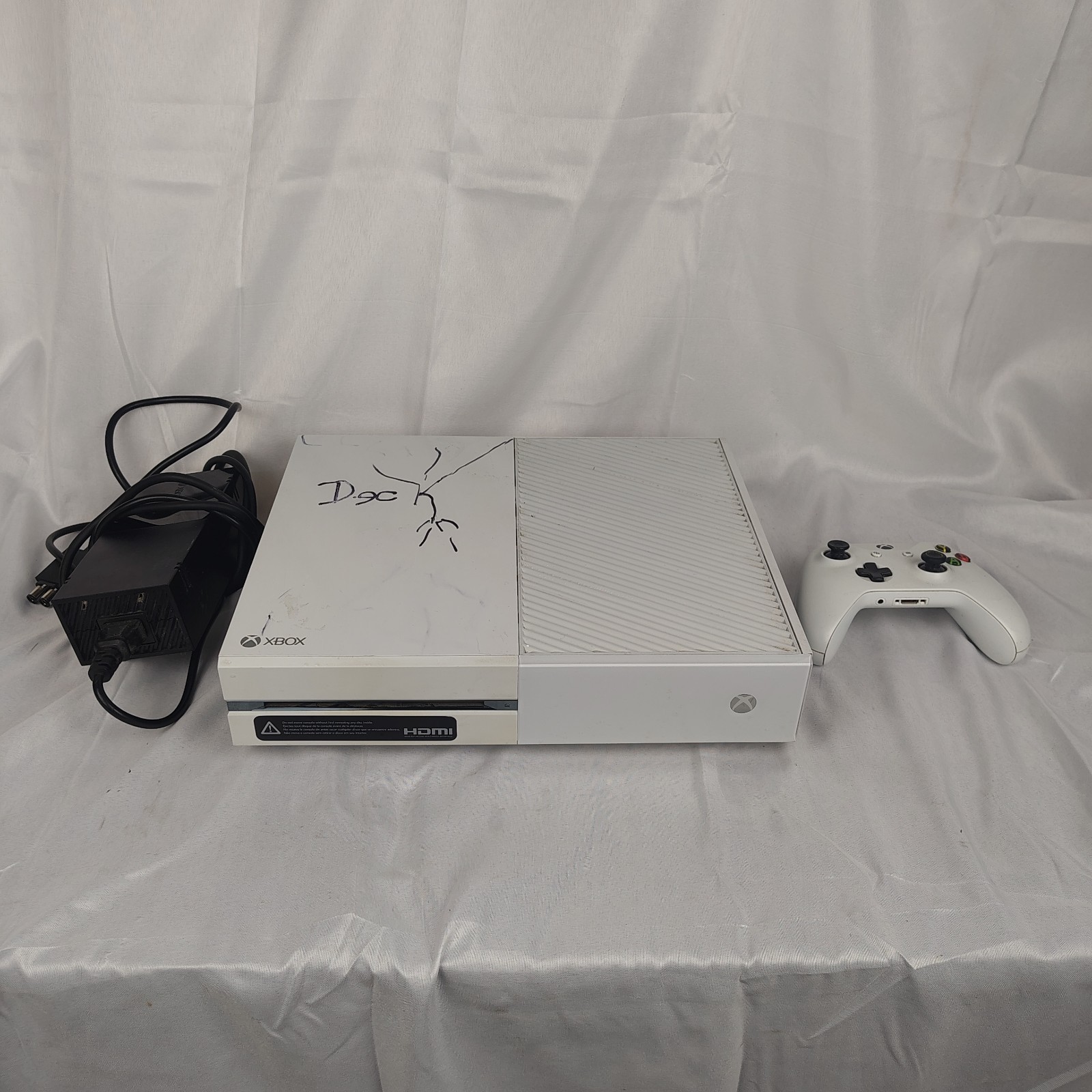 Xbox One Console 1540 500gb Bundle White Controller Power Chord Tested Working