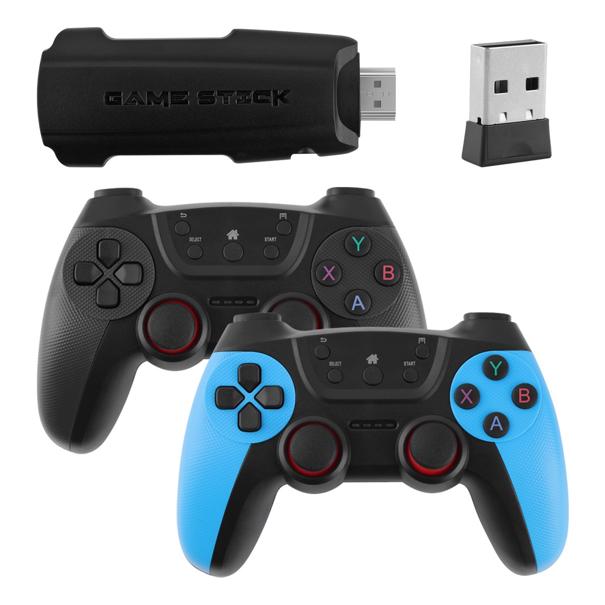 128G 4K Video Game Console Retro TV Stick HDMI 2 Wireless Controller 58000 Games
