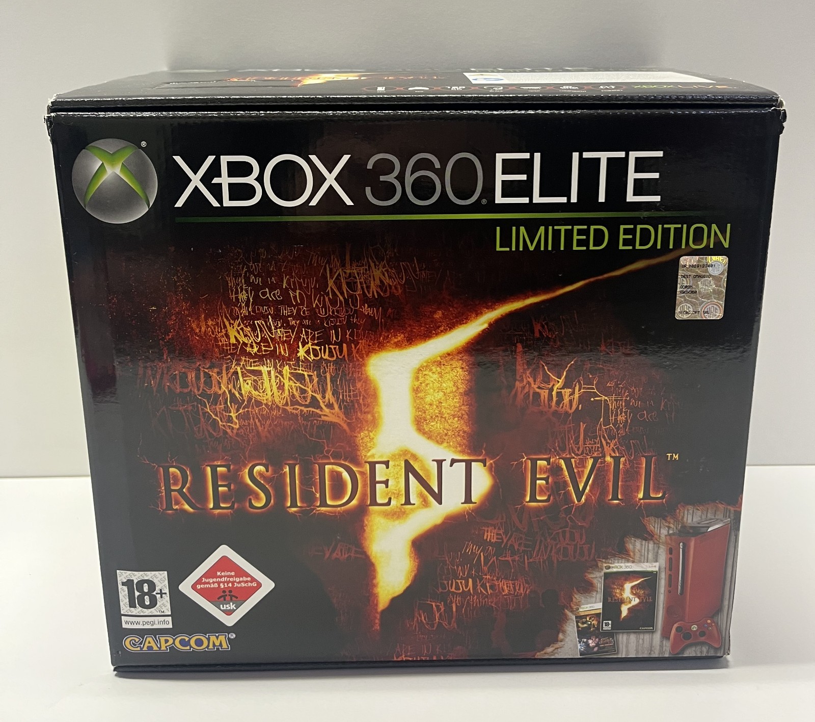MICROSOFT XBOX 360 ELITE RESIDENT EVIL 5 EDITION 120GB RED CONSOLE NEW SEALED