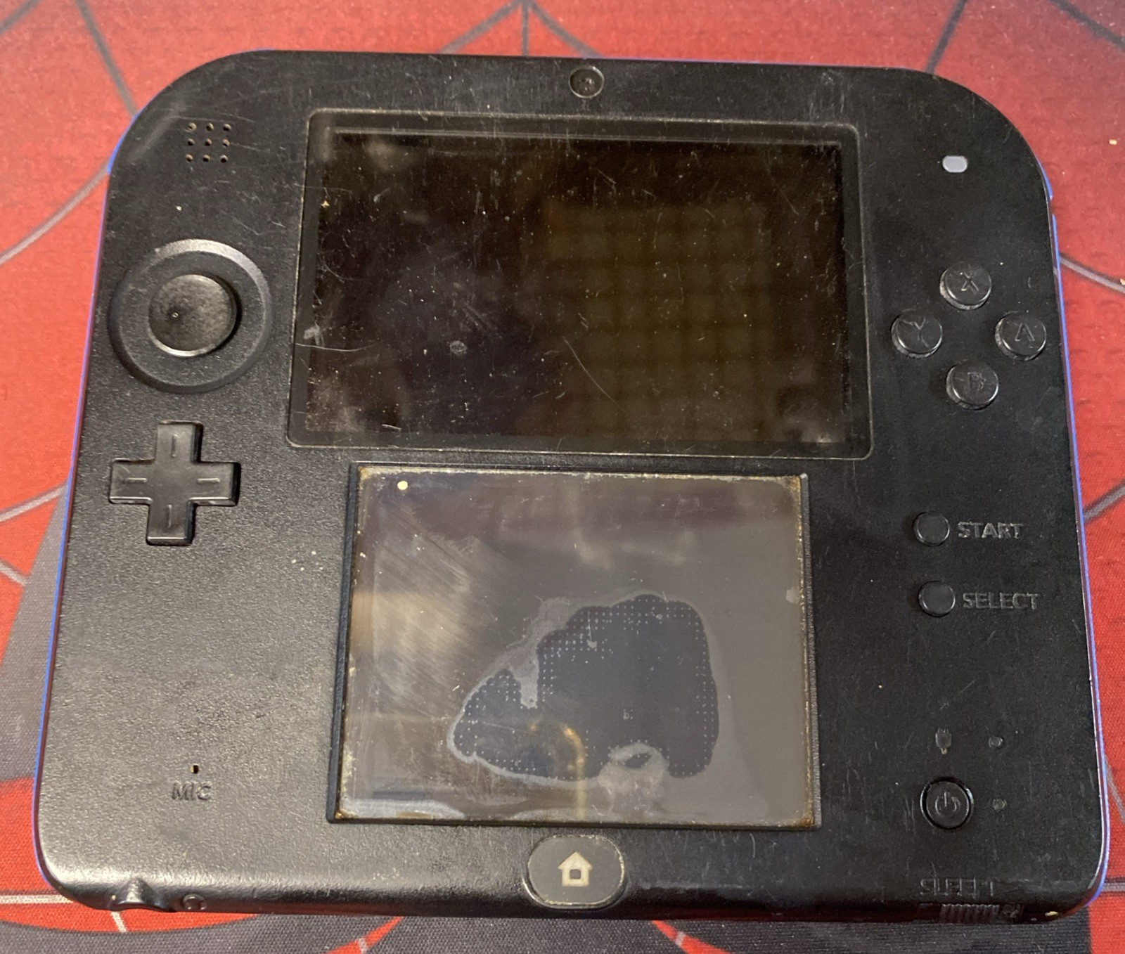 Nintendo 2DS System Blue *Parts or Repair*