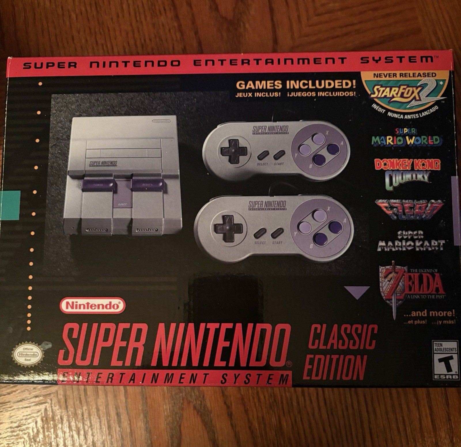 Authentic SNES Super Nintendo Classic Mini Super Entertainment System 21 Games