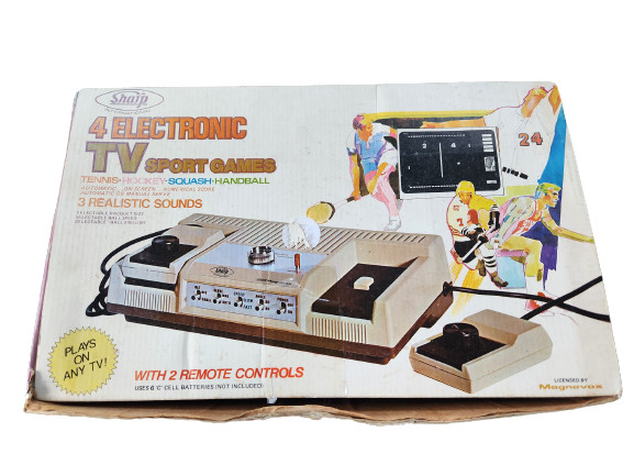 E&P EP800 Sharp Magnavox 4 Sports Electronic Video Games 1977 w/ Manuals Clean!