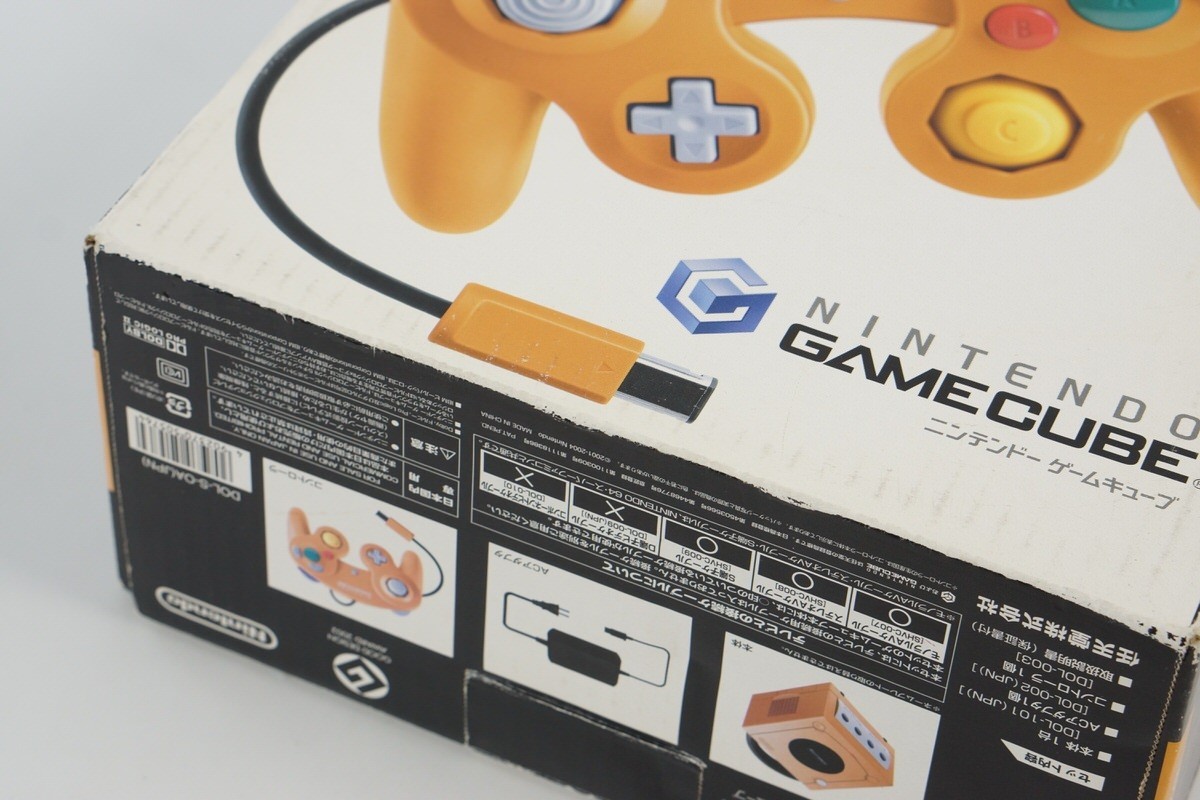 Gamecube Orange Console Boxed DOL-101JP For Japan Game Tested System DJH0069536