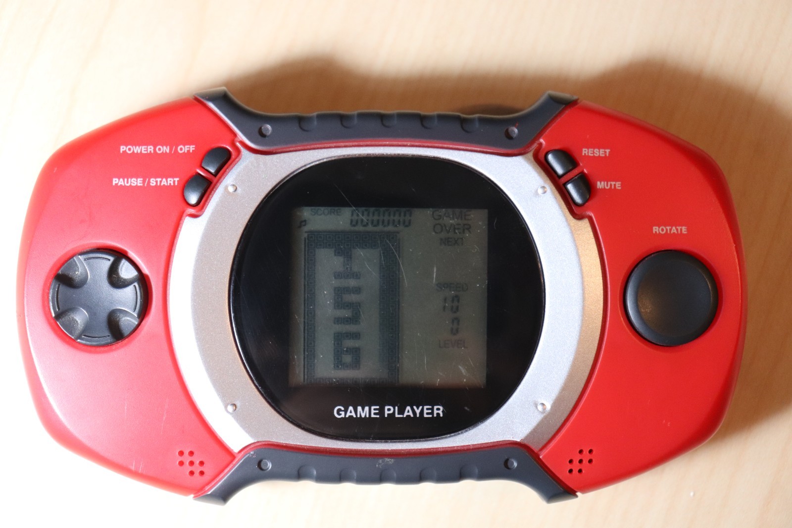 Retro Game Player 11 Games Handheld System Red Tested Working Vintage