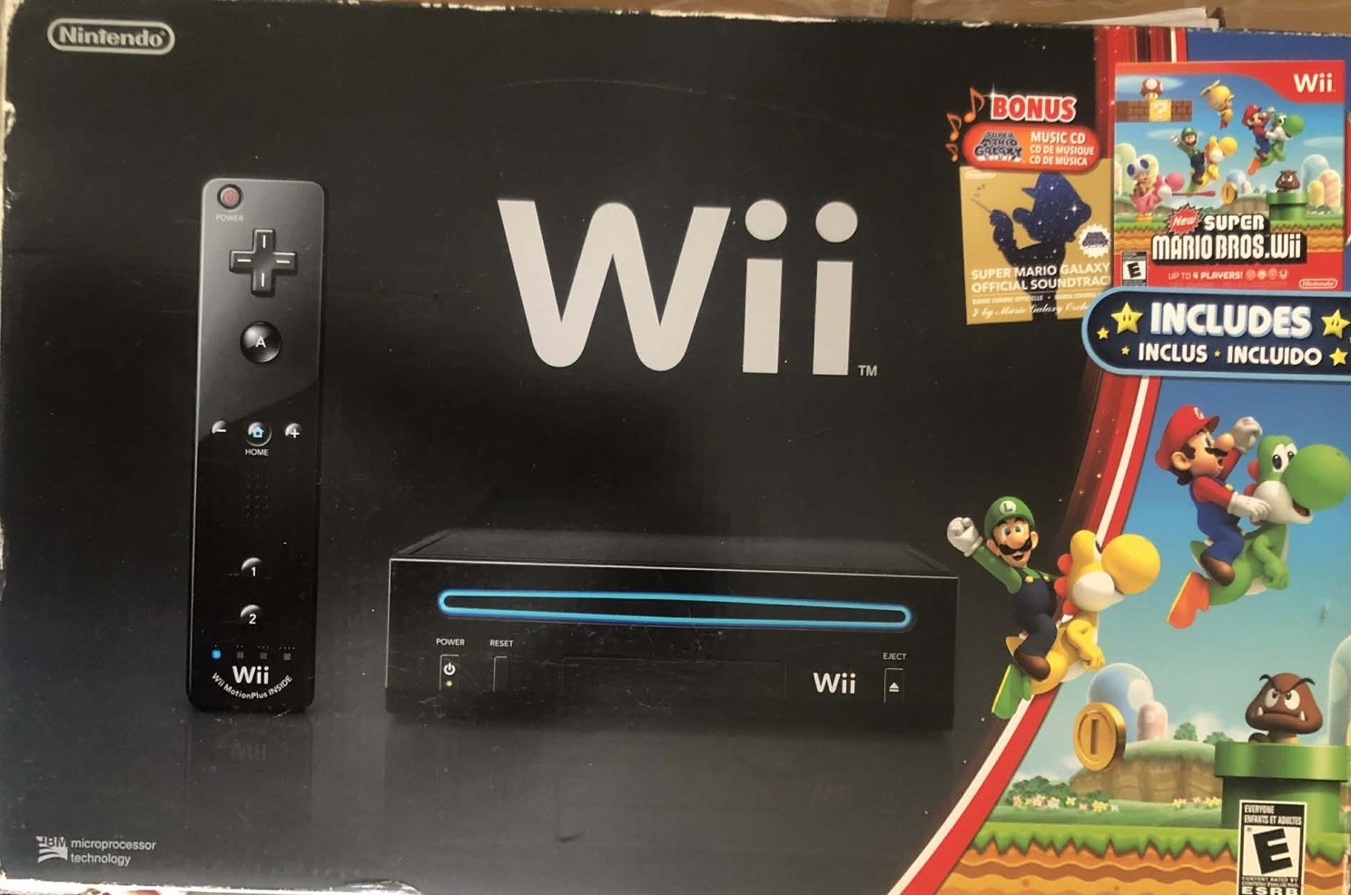 Only Nintendo Wii box with power cable
