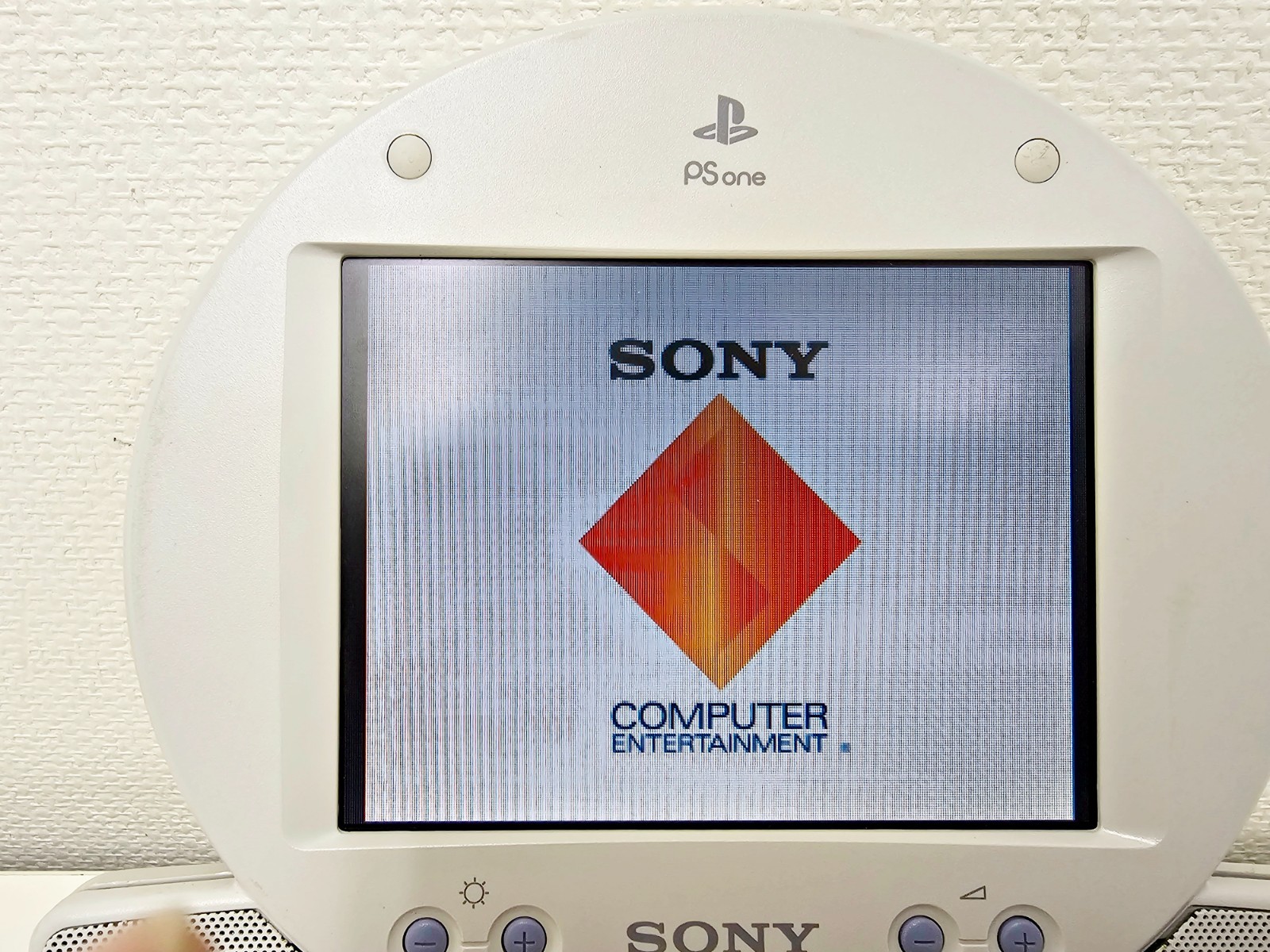 Sony Playstation PS One & Screen Set 441 Broken Hinge