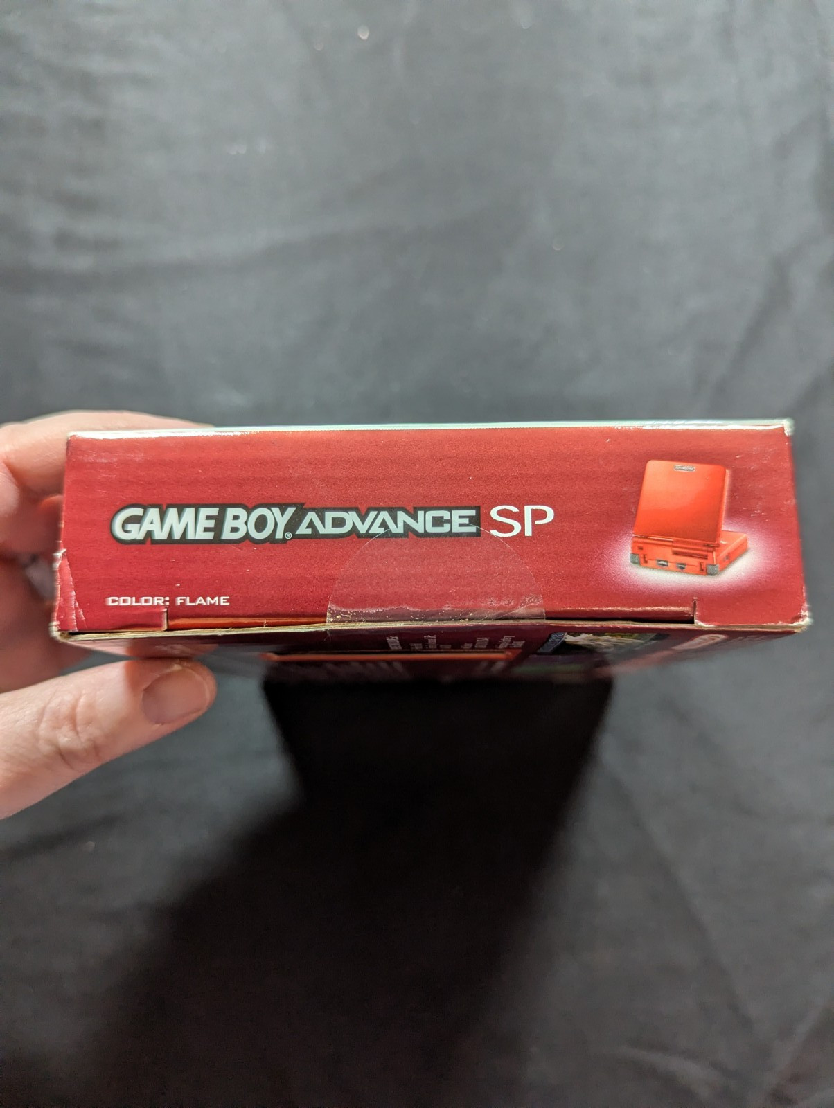 Nintendo Game Boy Advance SP Flame Red CIB Tested Working
