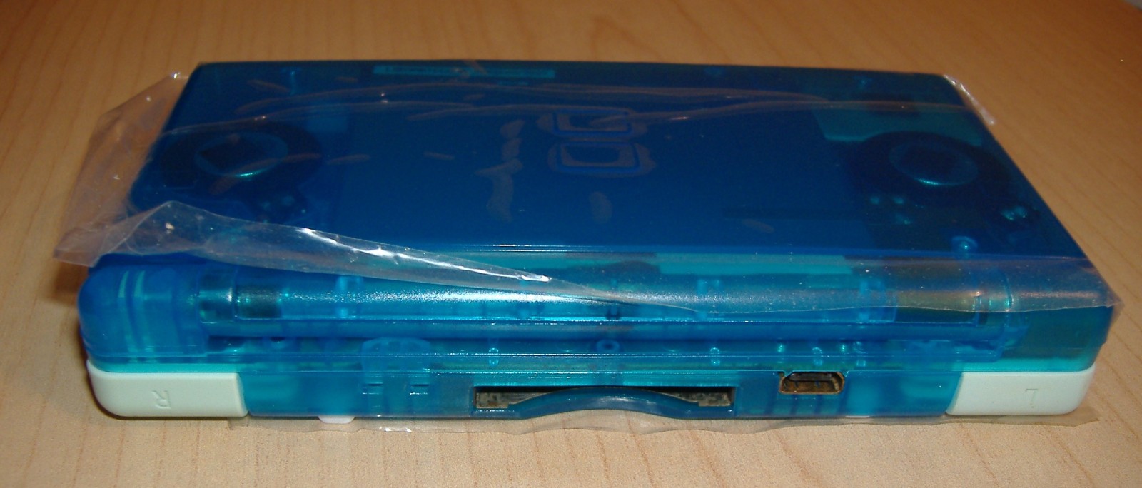 NINTENDO DS LITE RE-BUILT TRANSLUCENT ICE BLUE NEW DIGITIZER COVERS