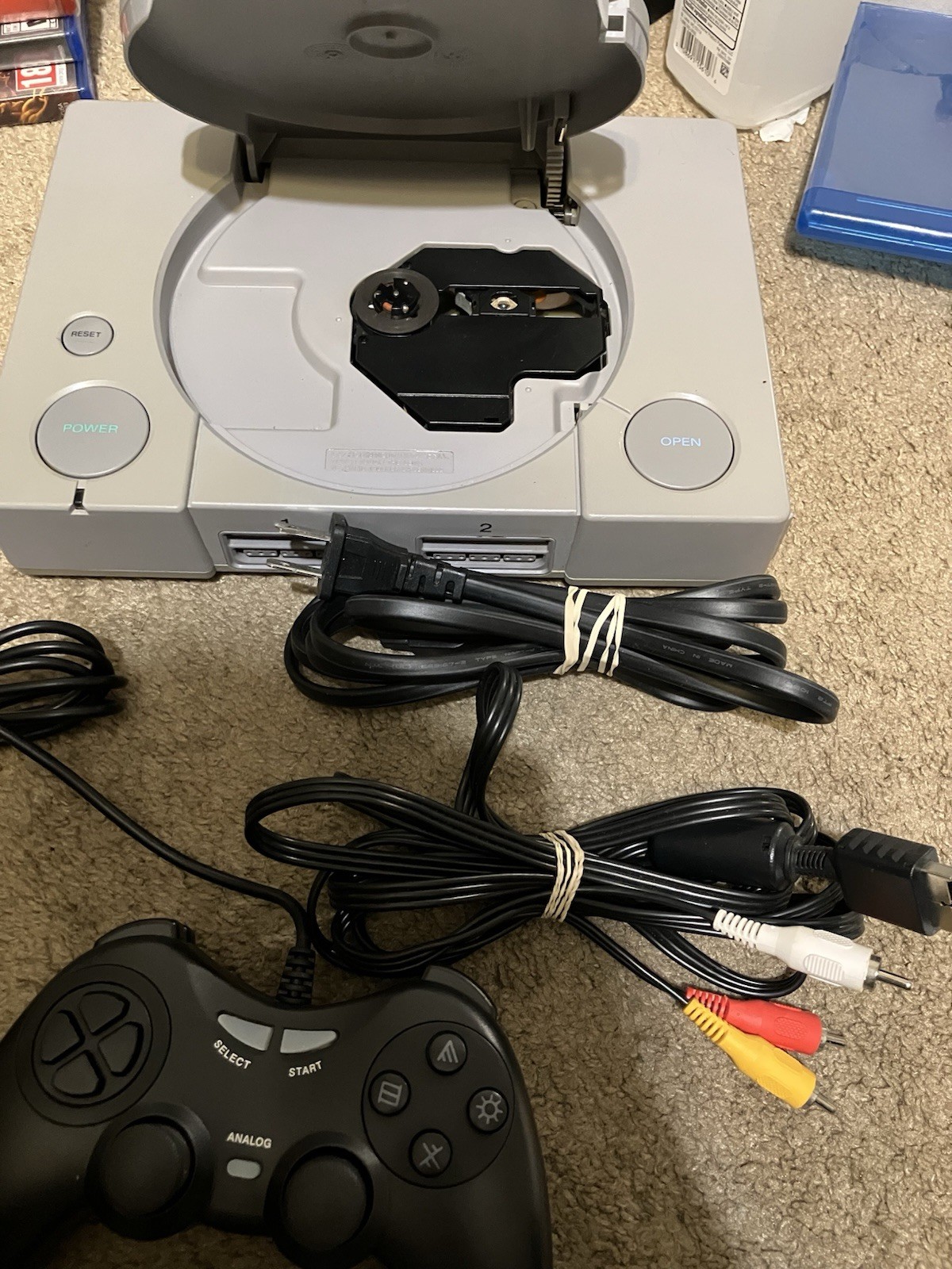 Authentic & Tested Original Sony PlayStation 1 With Wires & Remote, Works, Read