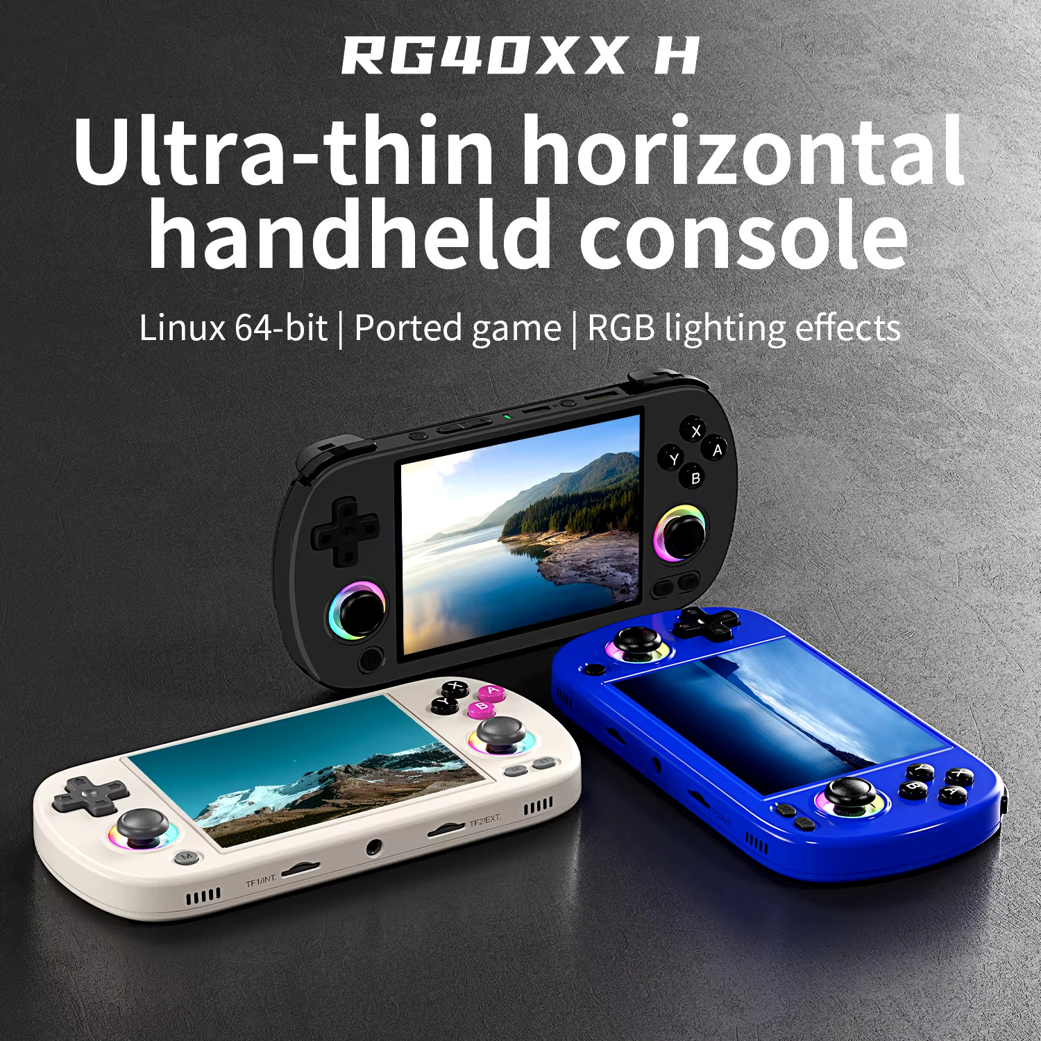 ANBERNIC RG40XX H Handheld Game Console 4″ IPS 64G 5K Games HDMI WiFi BT