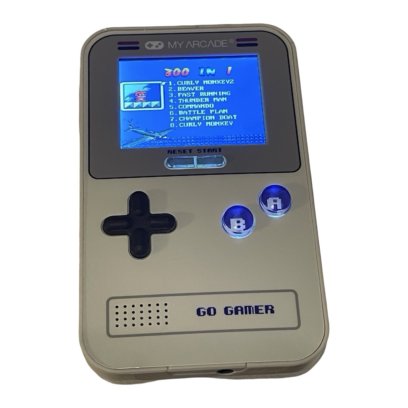 My Arcade Go Gamer Portable Handheld Console 300 Retro Games Color Screen TESTED