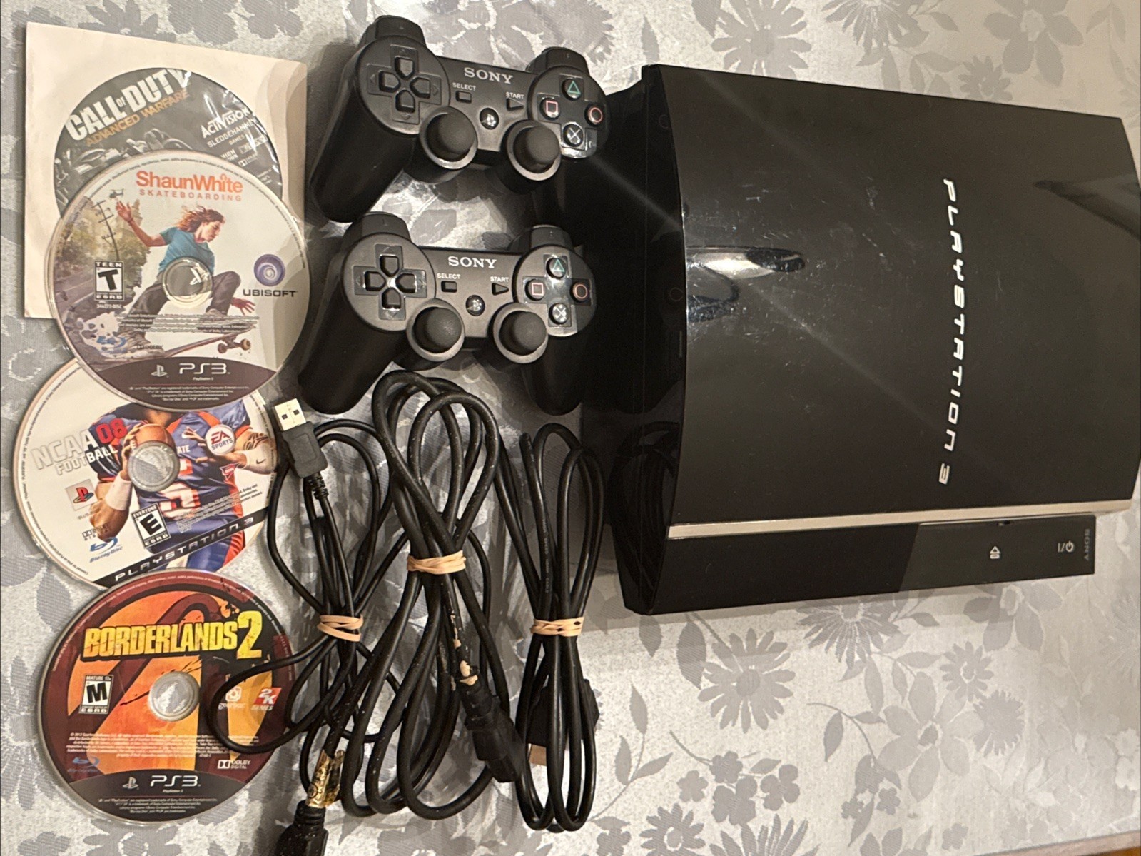 COMPLETE Sony PlayStation 3 Fat PS3 160GB Black Console Gaming System CECHP01