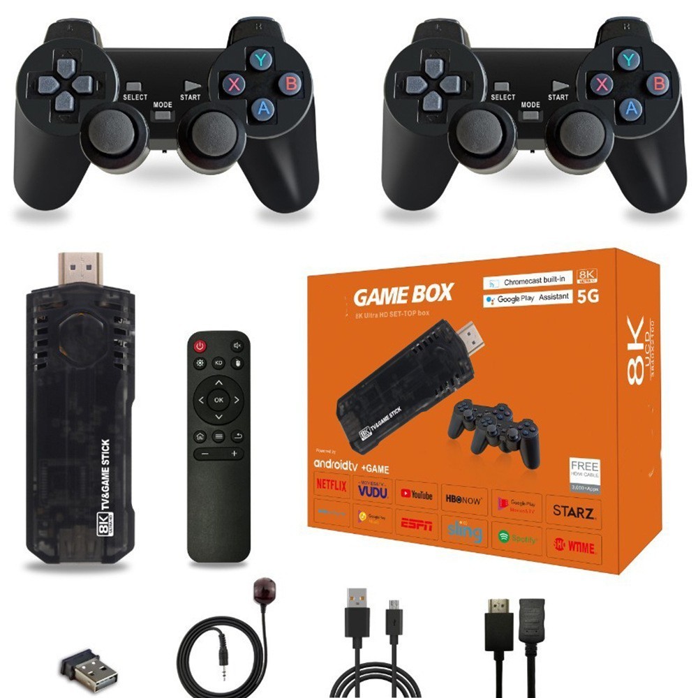 Retro Gaming Console Plug & Play Game Console for TV, 8K HD HDMI Video Consol