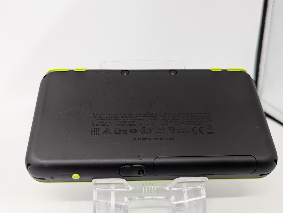 B6938 Nintendo new 2DS console LL XL Lime Green x Black Japan w/pen memory fx