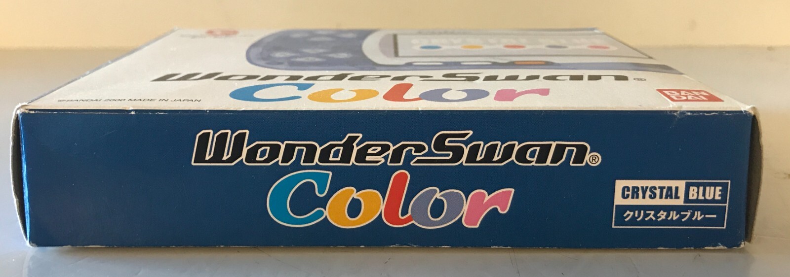 Wonder Swan Crystal Blue BANDAI Console,Manual Boxed set tested Japan limited