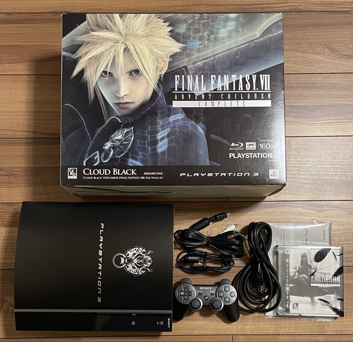 PS3 Console Final Fantasy VII Advent Children Cloud Black Edition with Box