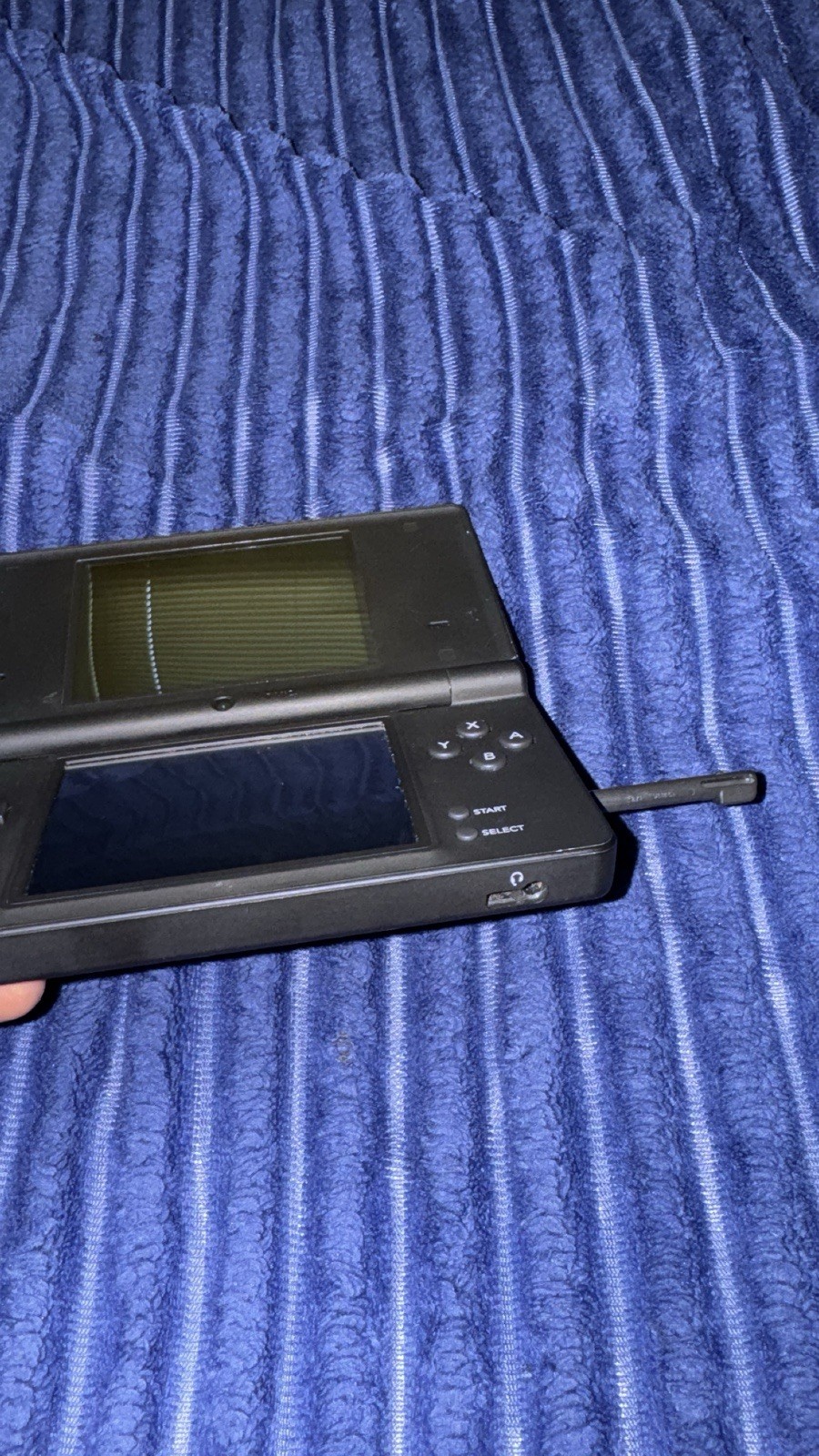 Nintendo DSi Launch Edition Black Handheld System 256mb ( megabytes ) W/ 8 Games