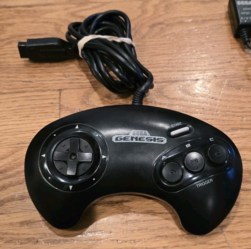 Original Sega Genesis System Model 2 Console Complete With Virtual Bart Game OEM
